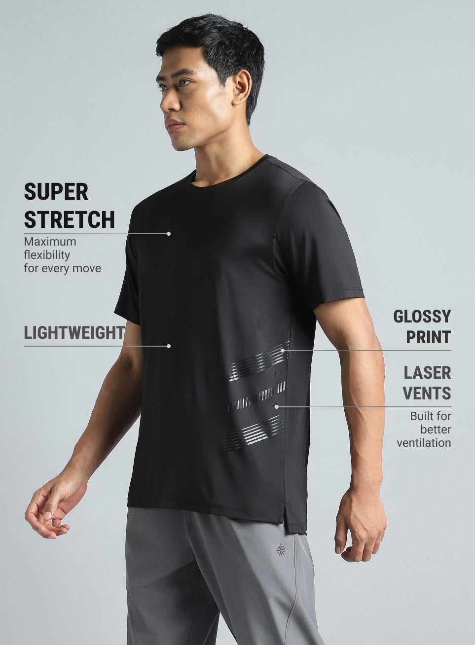 Men's Black Performance Pro Training T-shirt