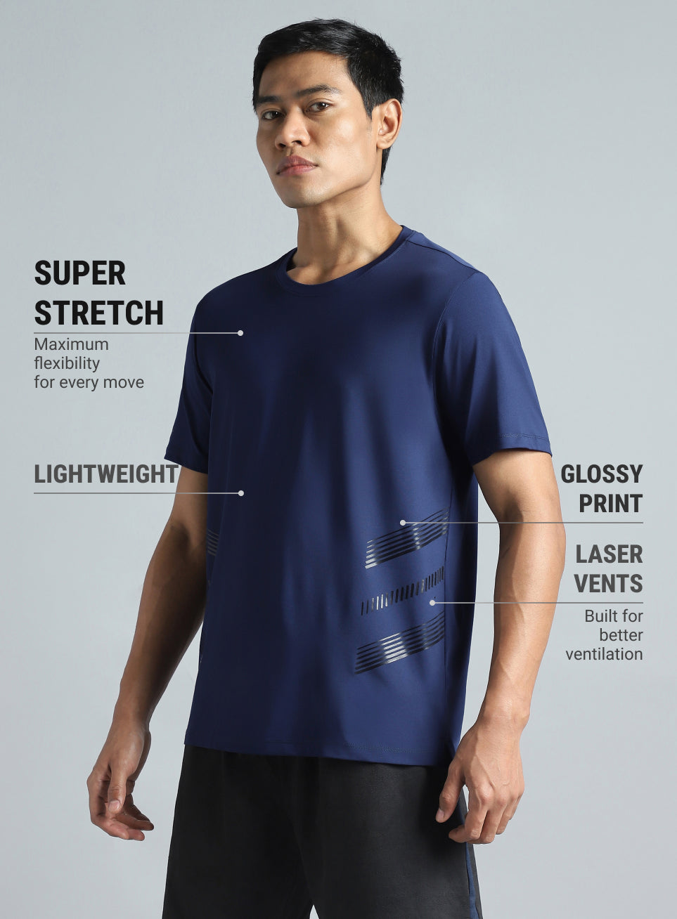 Men's Navy Performance Pro Training T-shirt