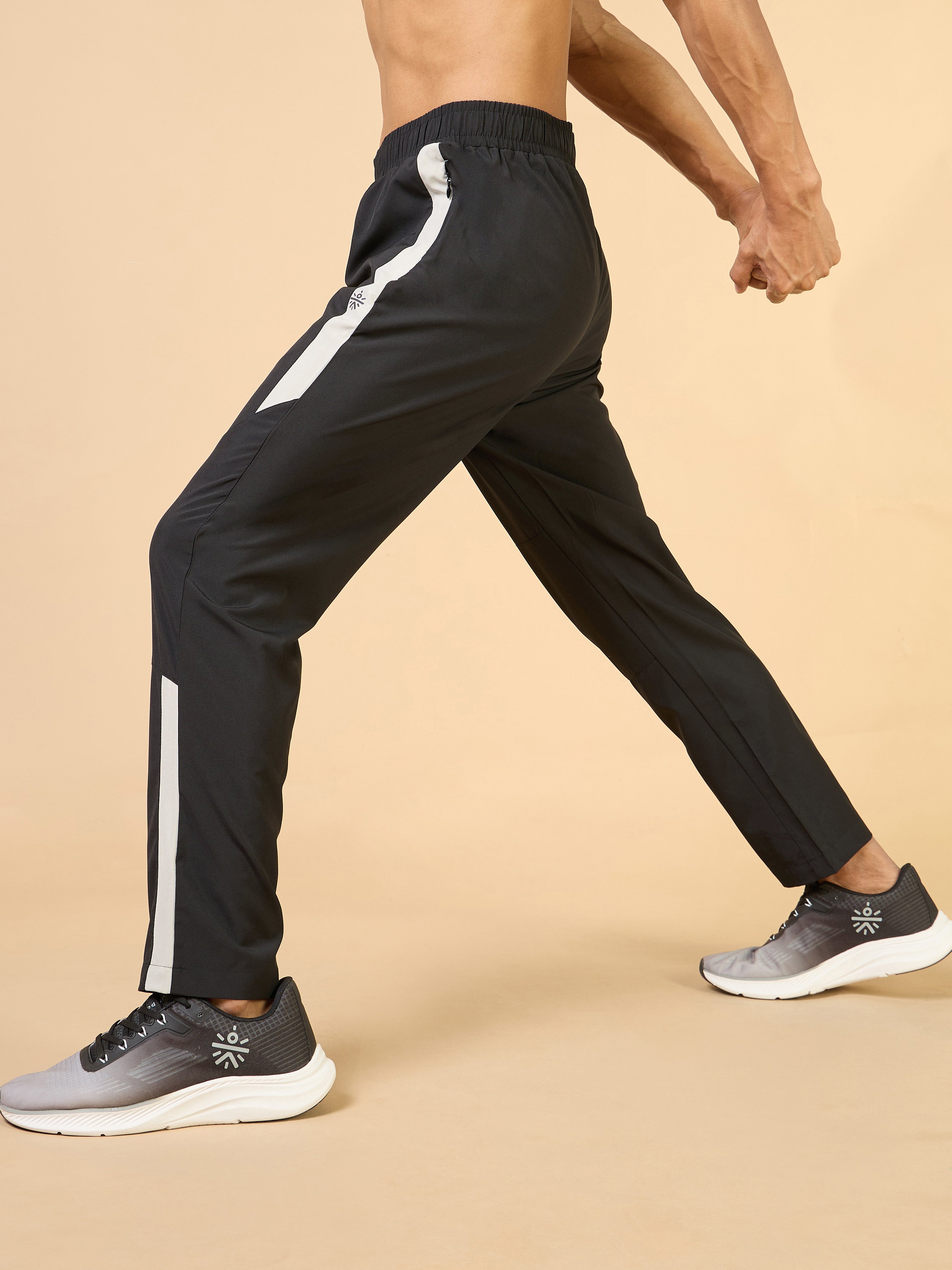 Men's Black Training All Form Trackpants