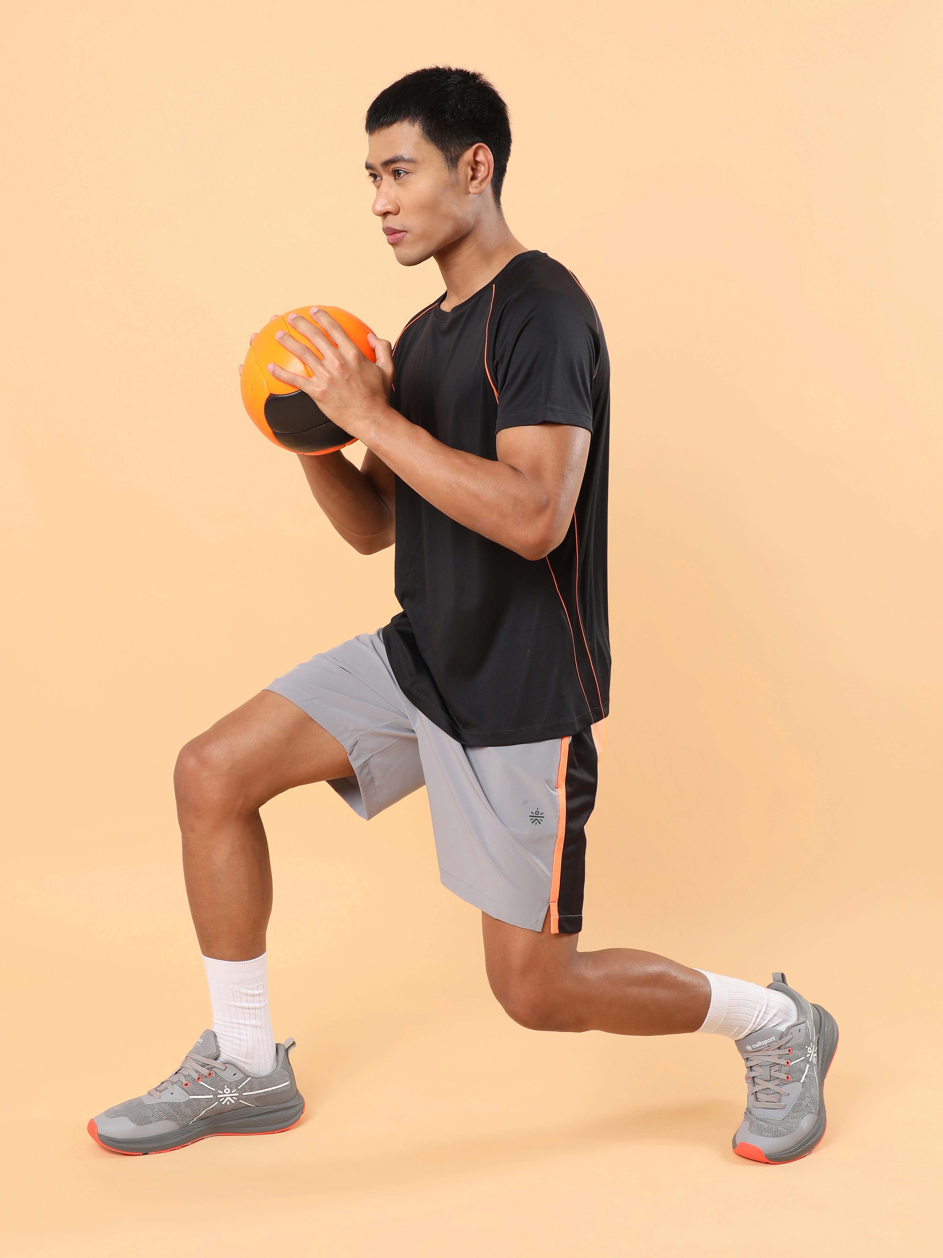 Men's Grey Training All Form Shorts