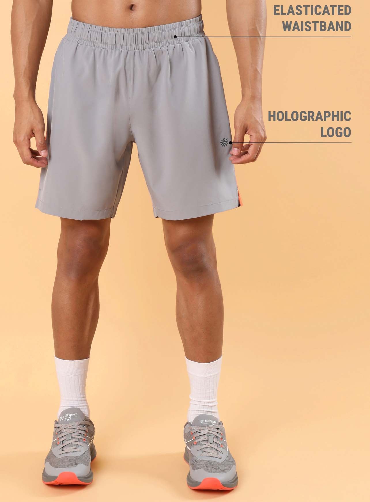 Men's Grey Training All Form Shorts