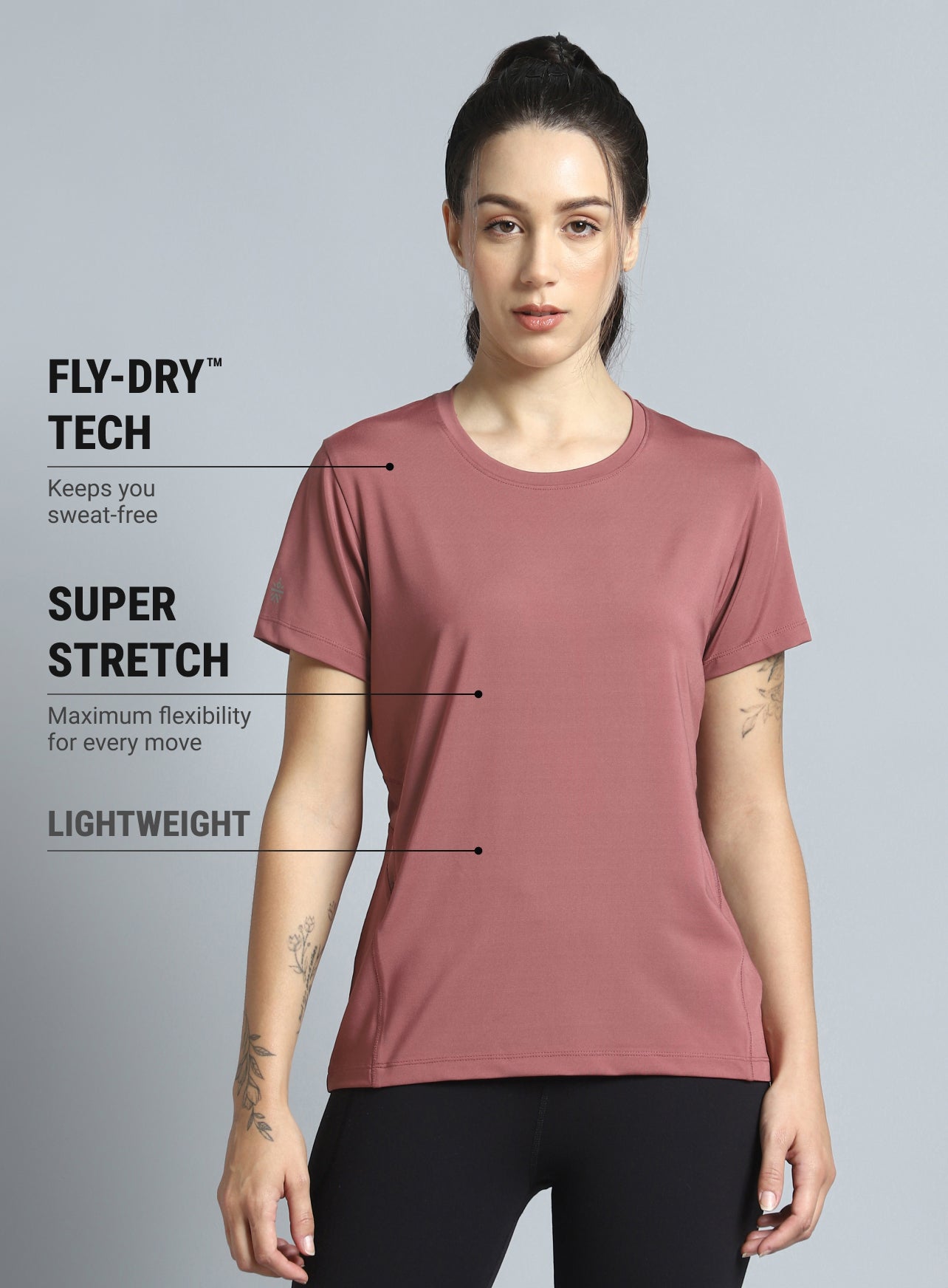 Women's Pink Performance Pro Training T-shirt