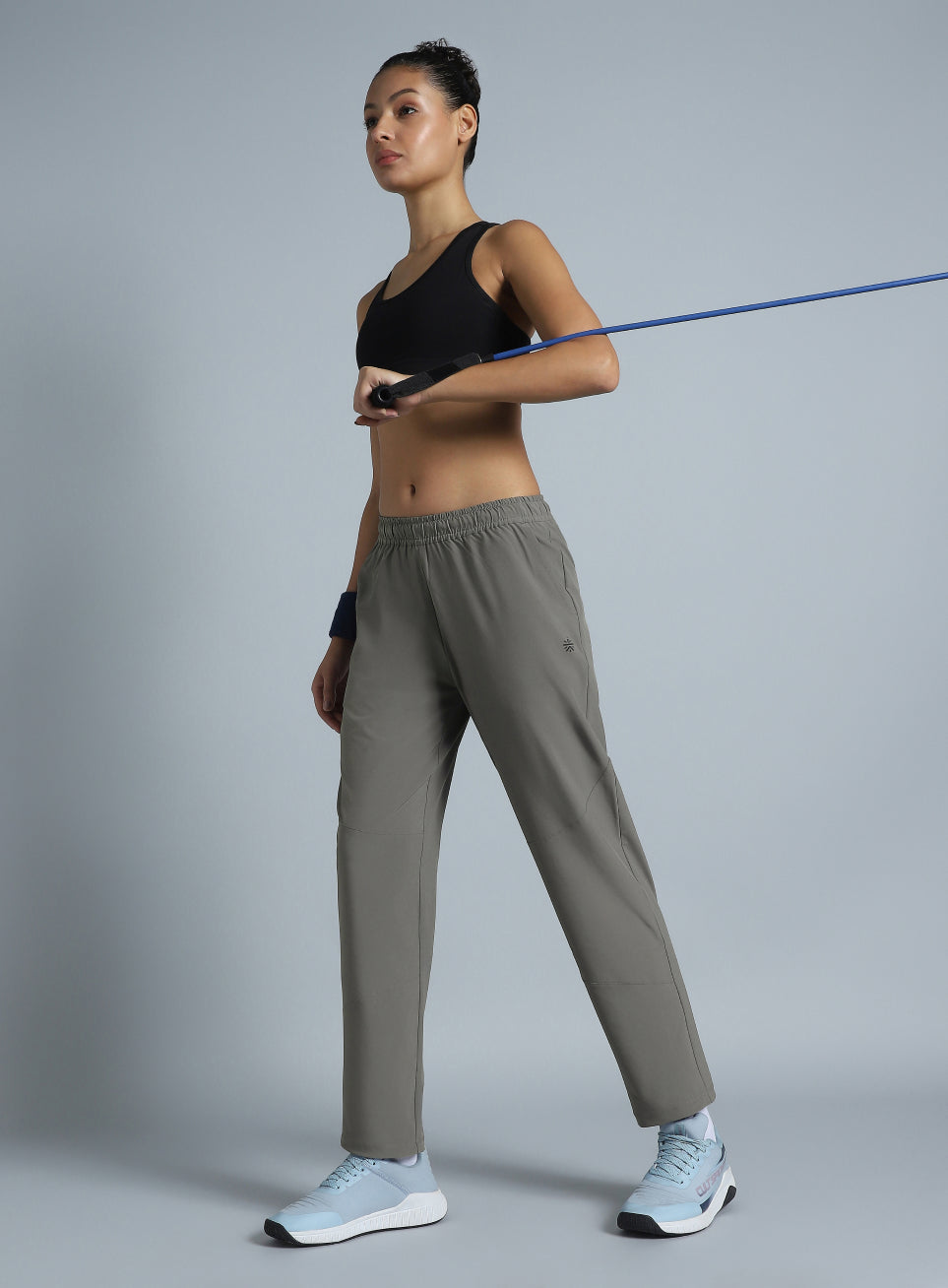 Women's Dark Grey Training Sculpted Trackpants