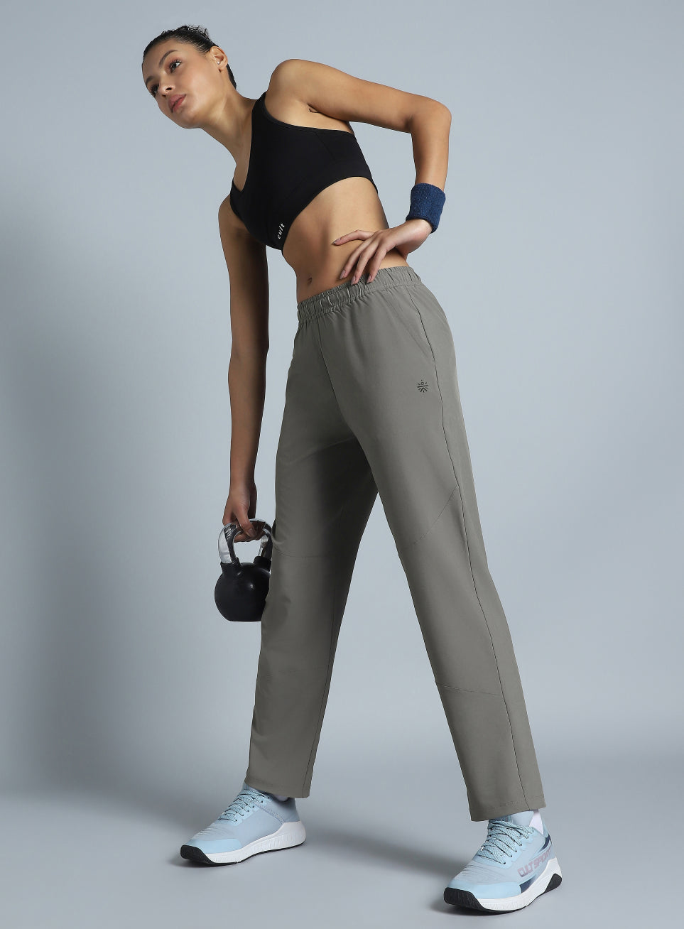 Women's Dark Grey Training Sculpted Trackpants