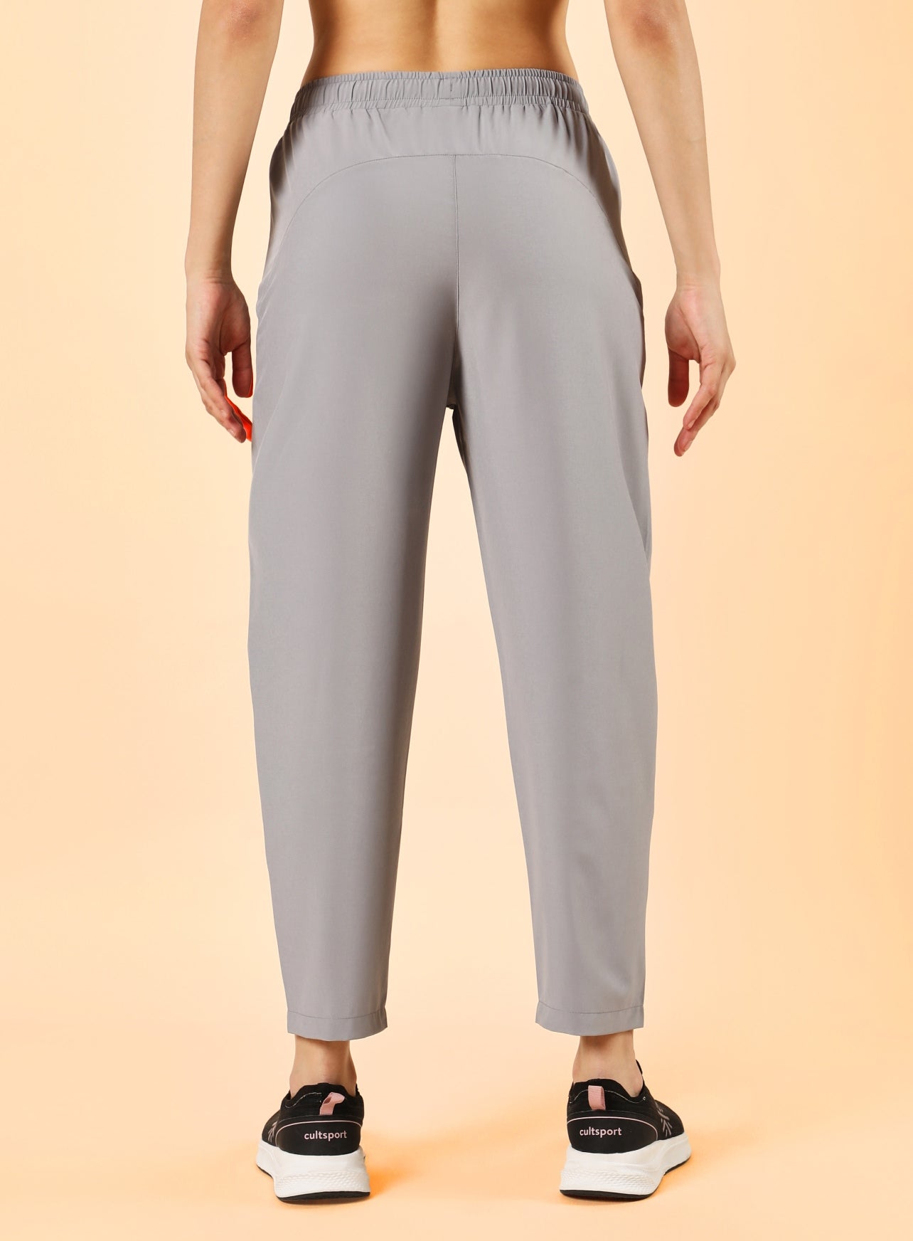 Women's Grey Training All Form Cropped Trackpants