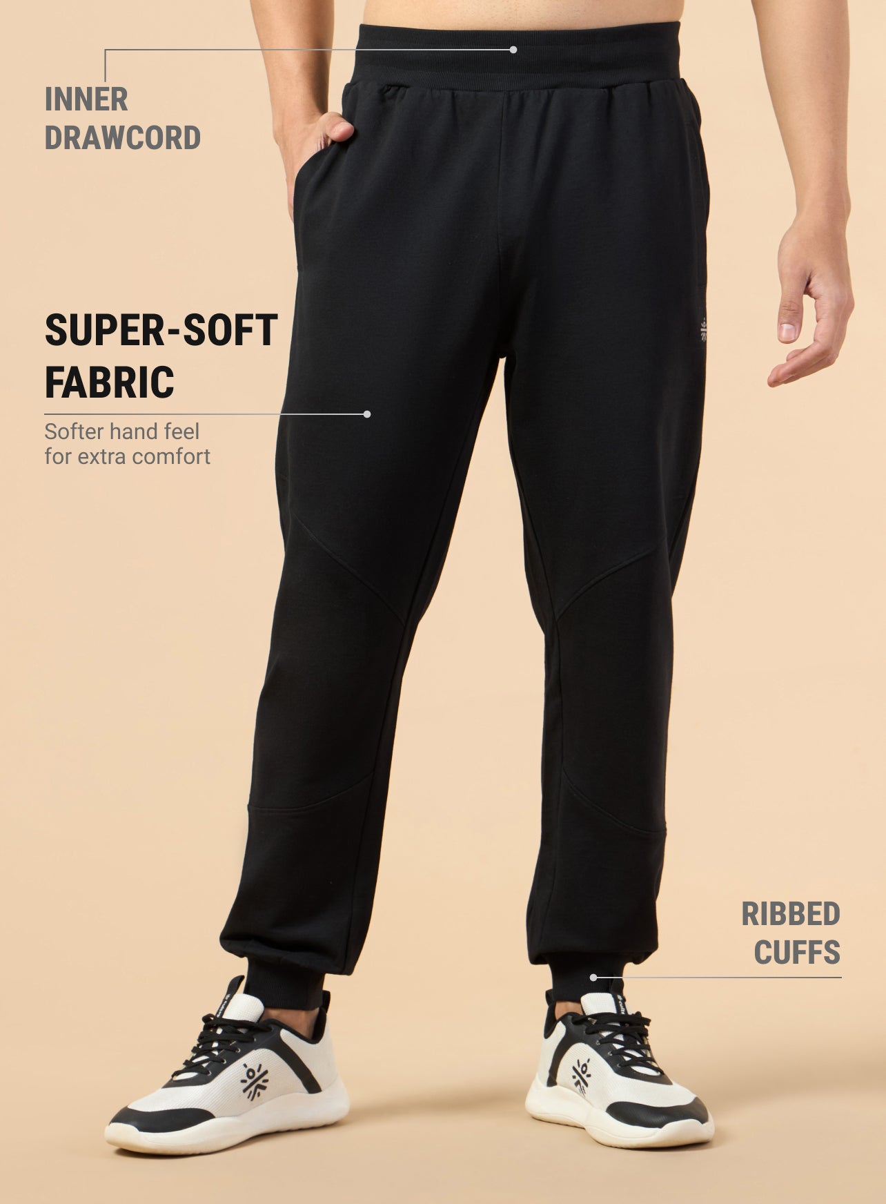 Men's Black Train All Day Joggers