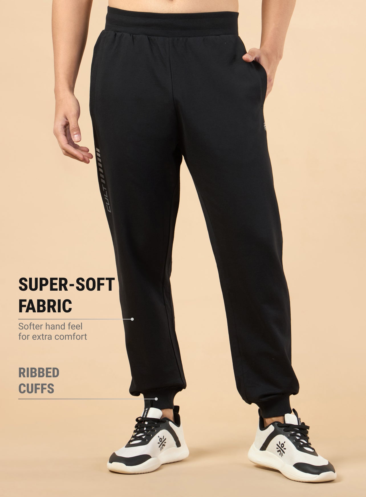 Men's Black Cult Training Joggers