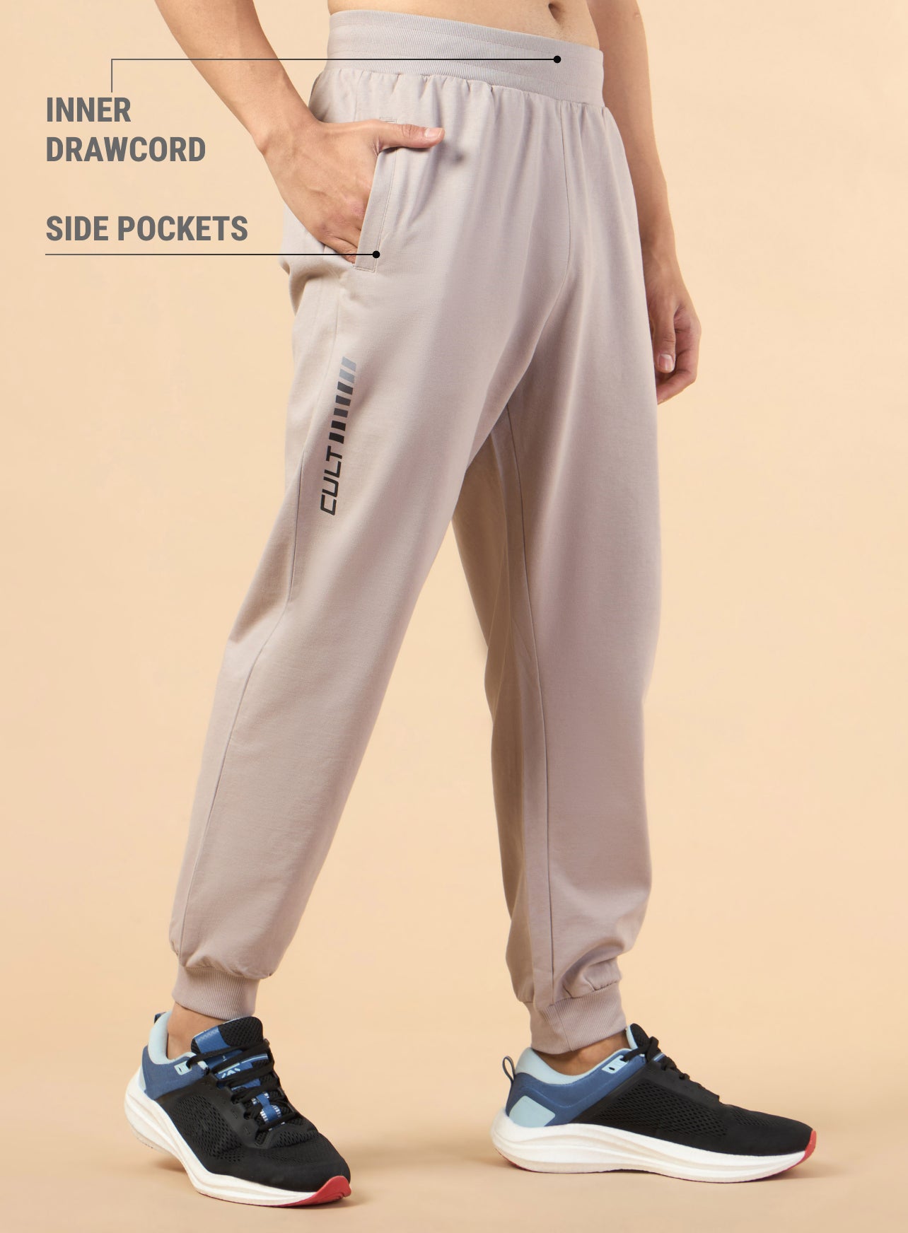 Men's Grey Cult Training Joggers