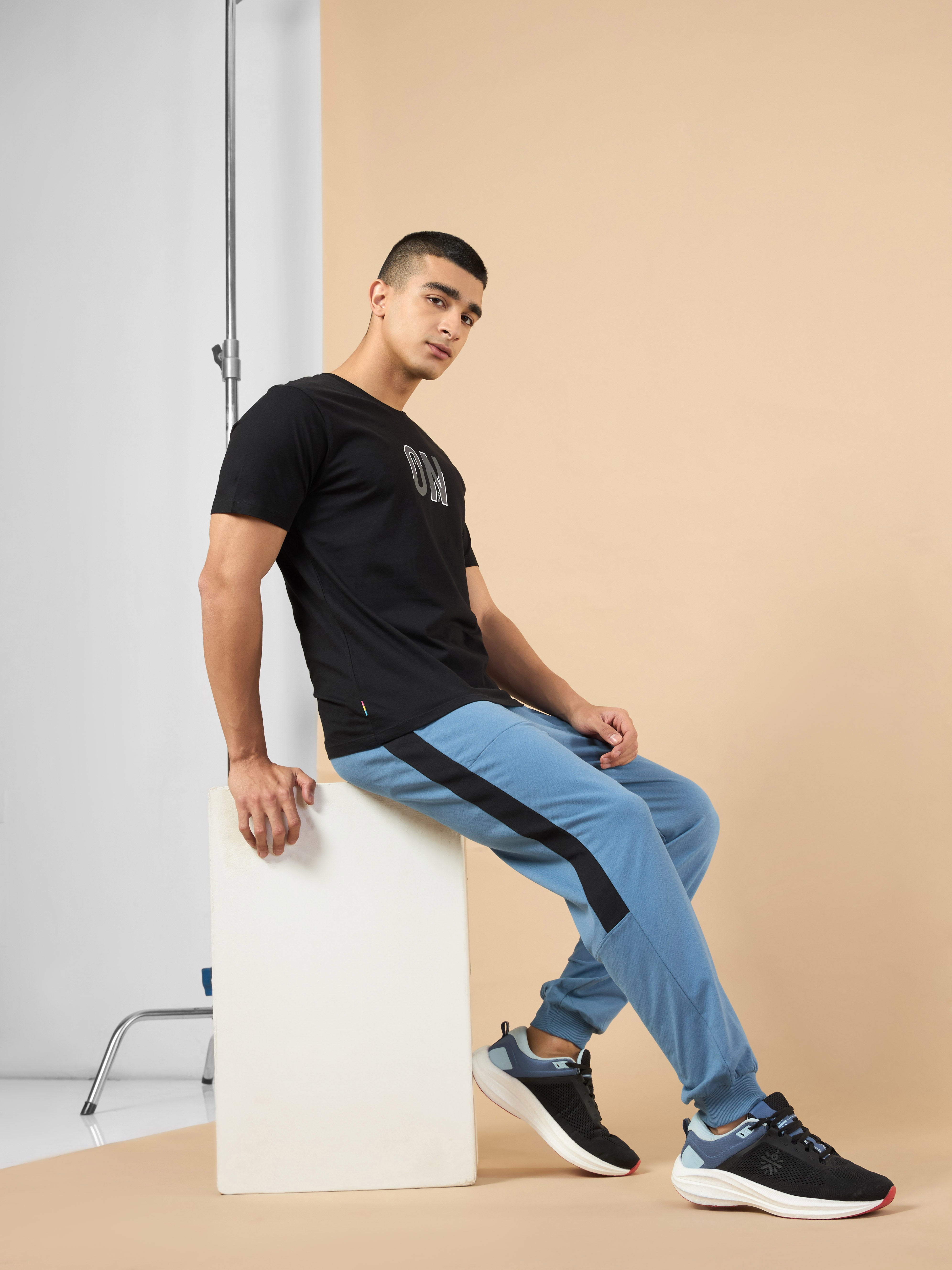 Men's Blue Training Essential Joggers