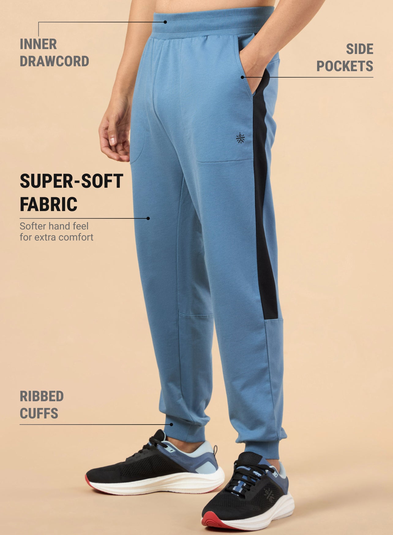 Men's Blue Training Essential Joggers