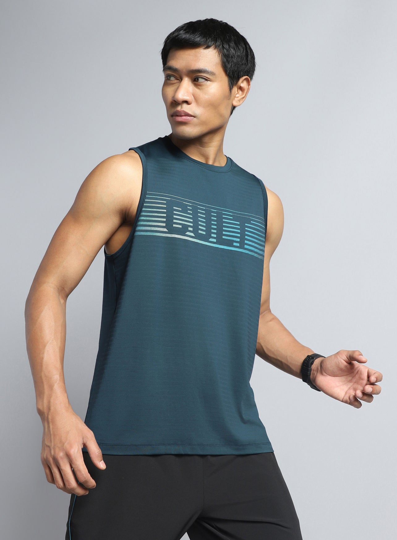 Men's Teal Training Muscle Tank