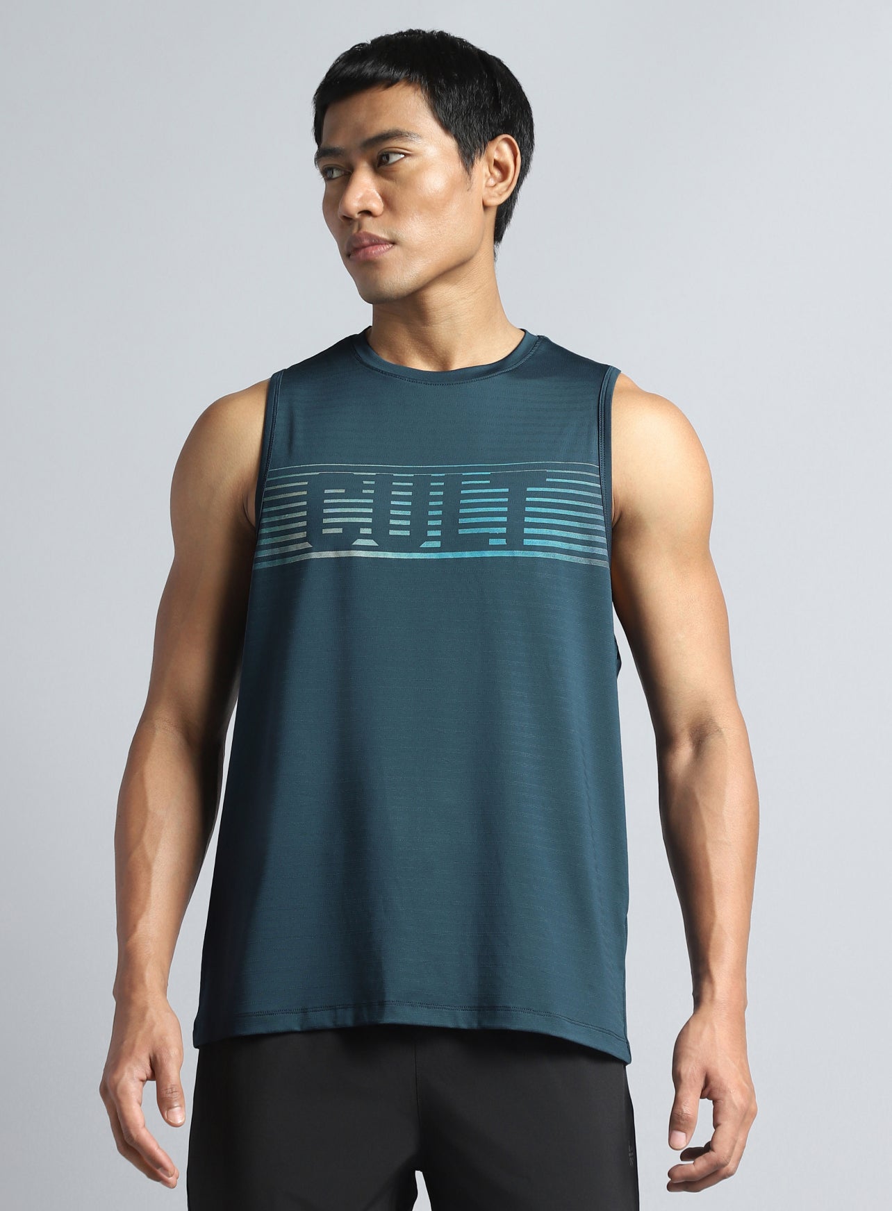 Men's Teal Training Muscle Tank