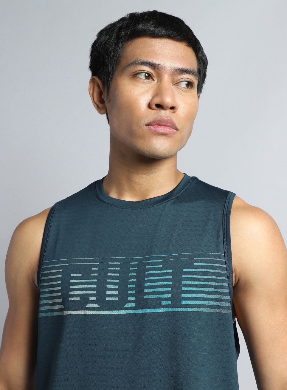 Men's Teal Training Muscle Tank