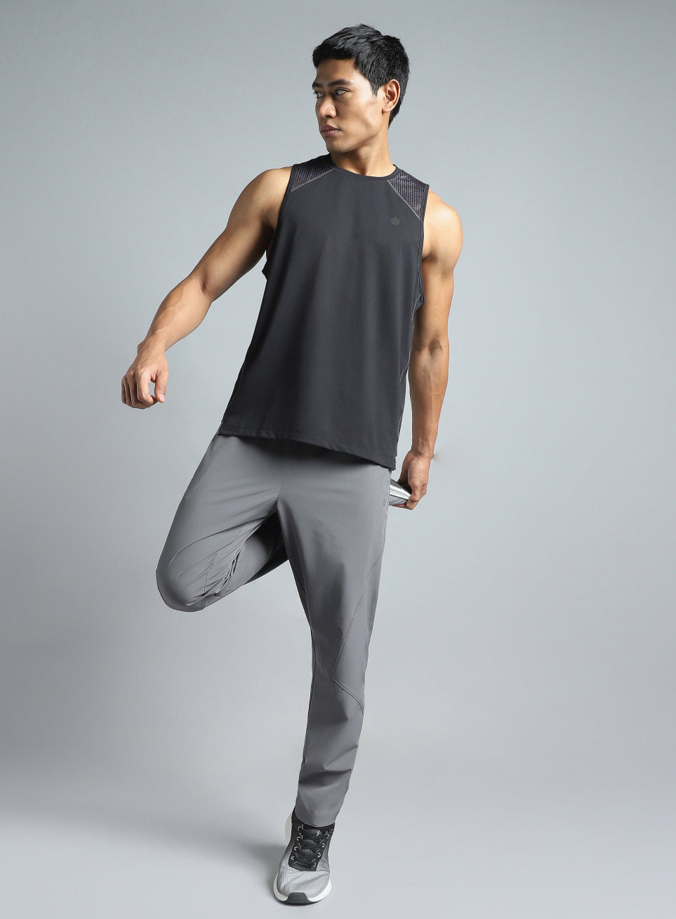 Men's Black Training Muscle Tank