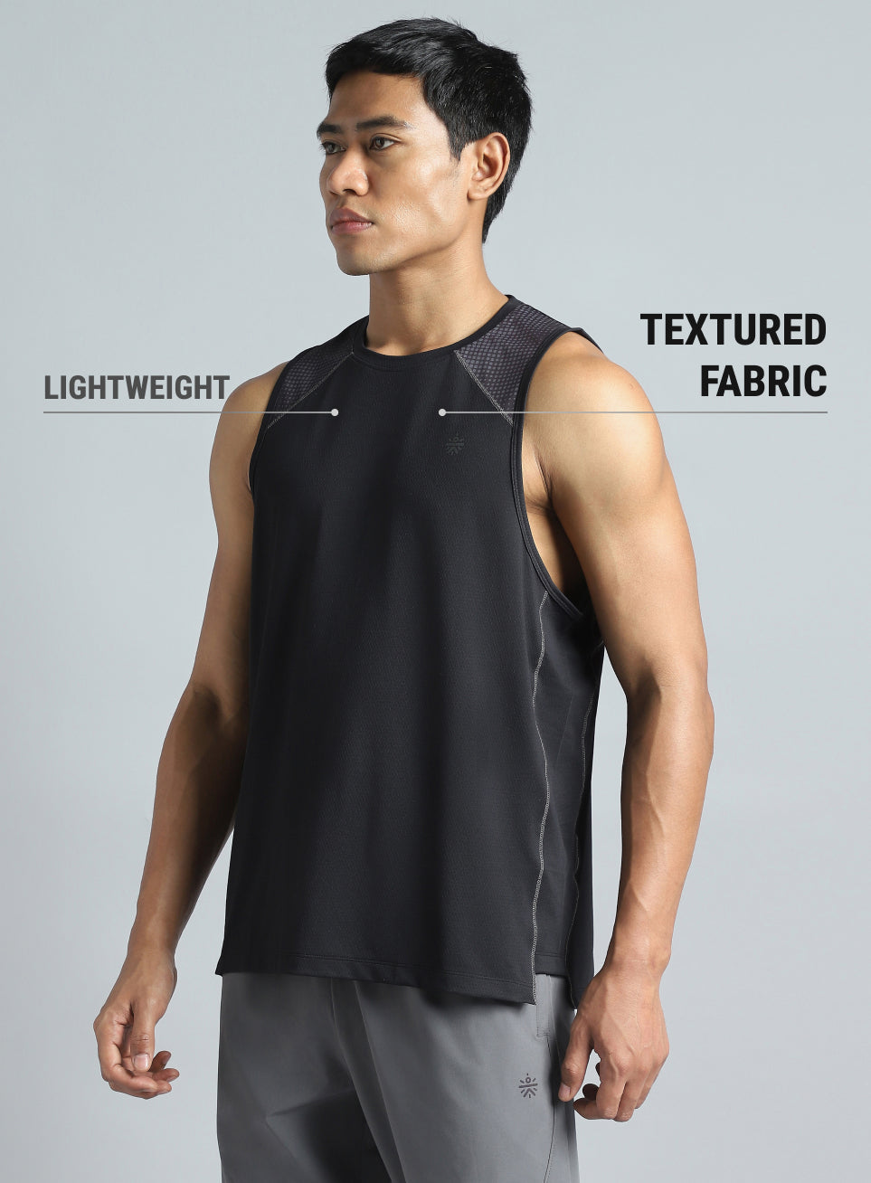 Men's Black Training Muscle Tank