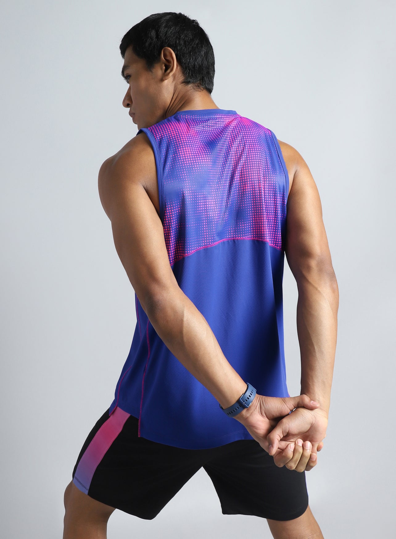 Men's Blue Training Muscle Tank