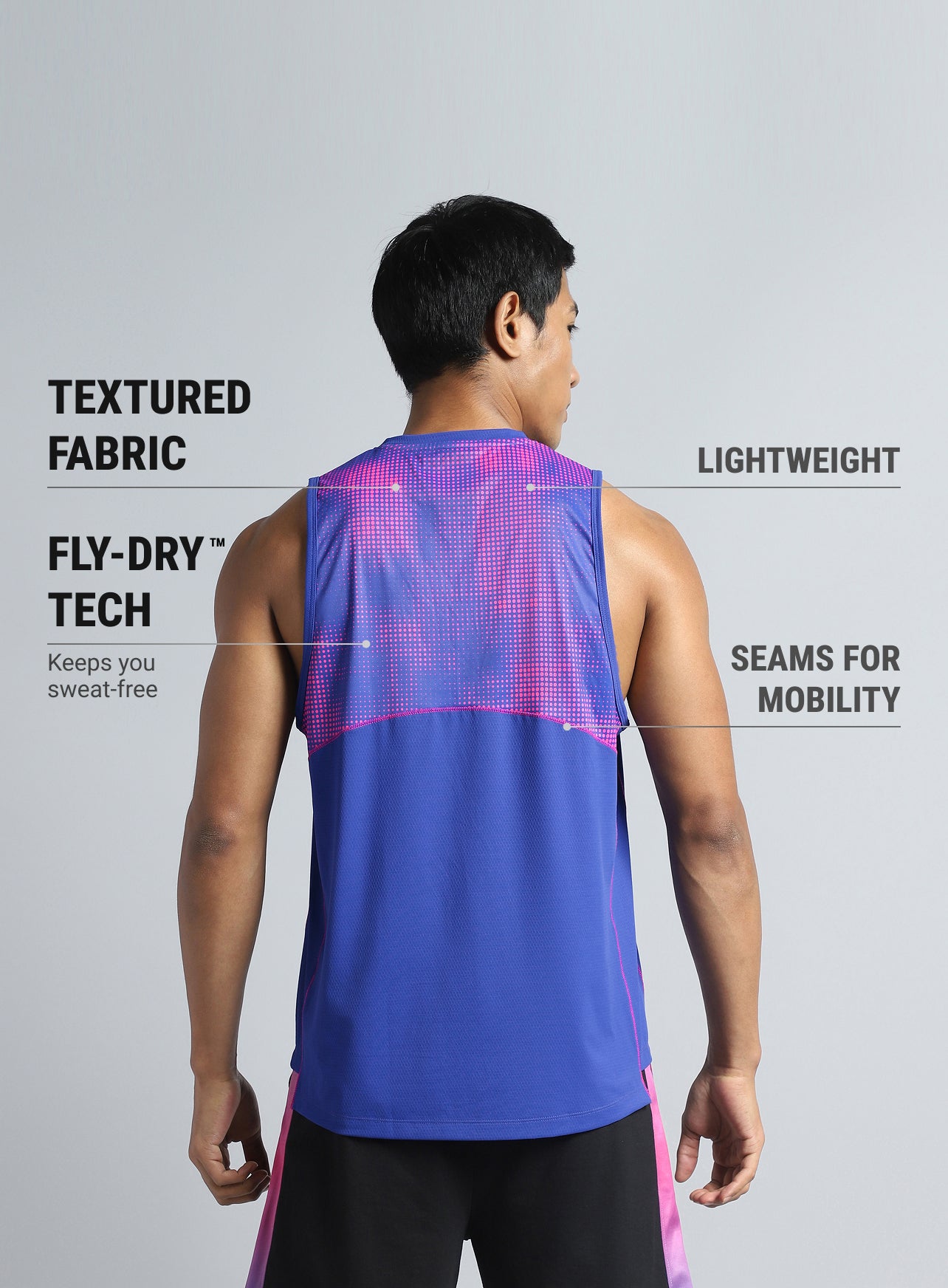Men's Blue Training Muscle Tank