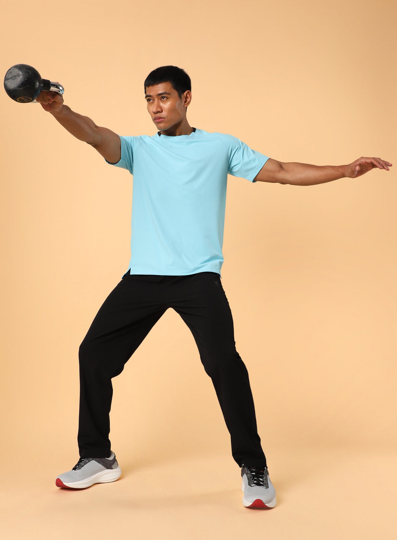 Men's Sky Blue Workout Essential T-shirt