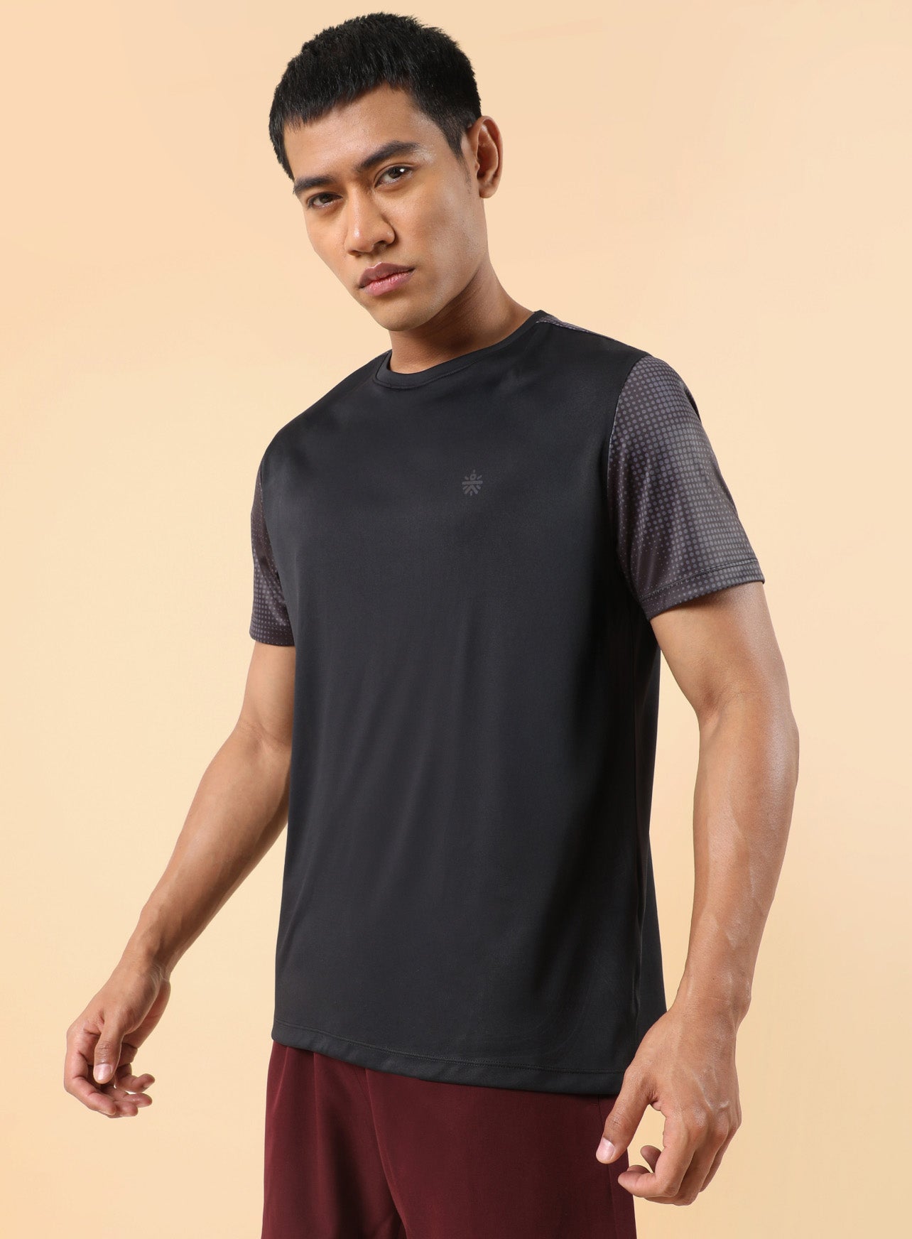 Men's Black High Energy Print Training T-shirt