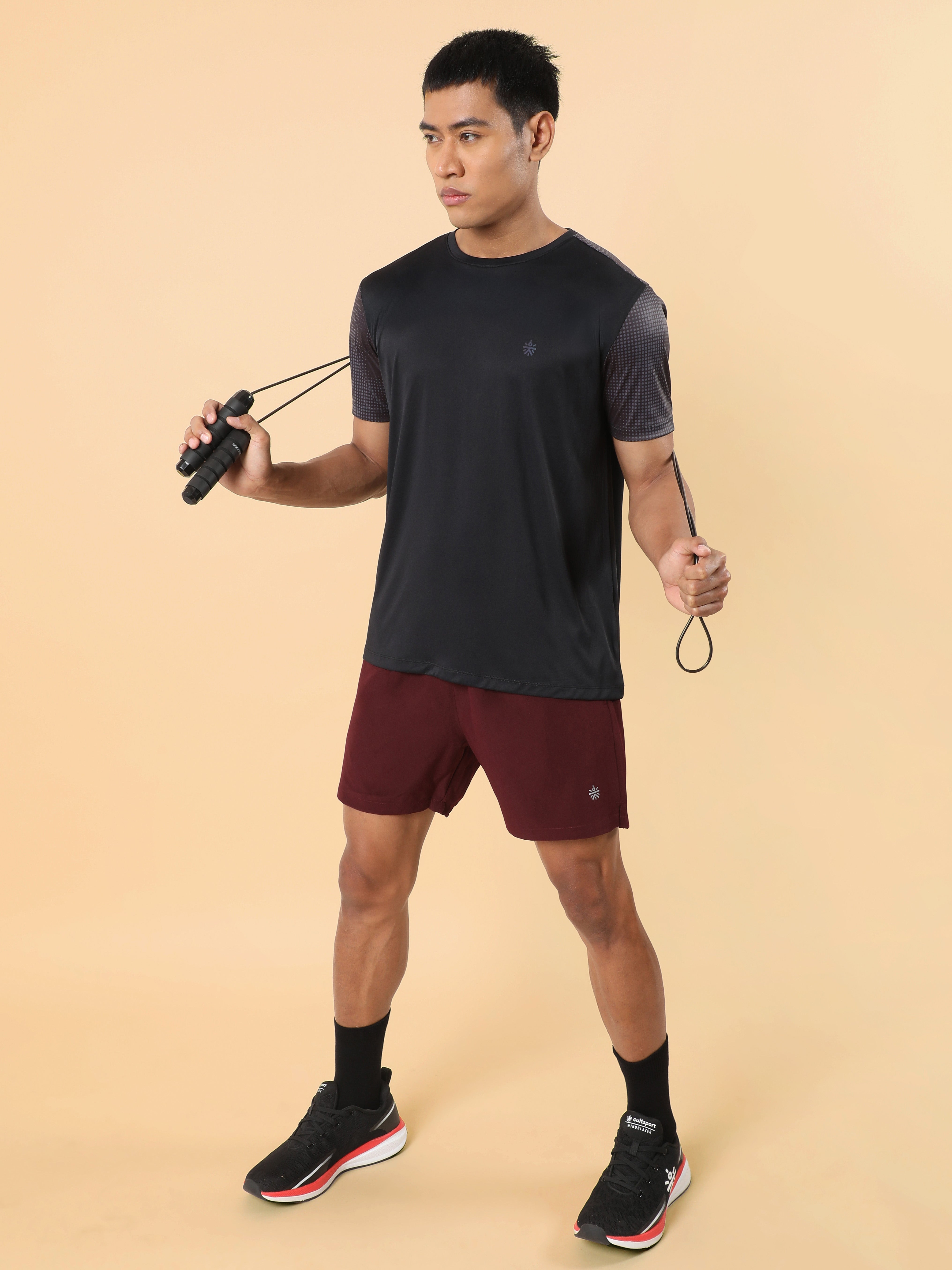 Men's Black High Energy Print Training T-shirt