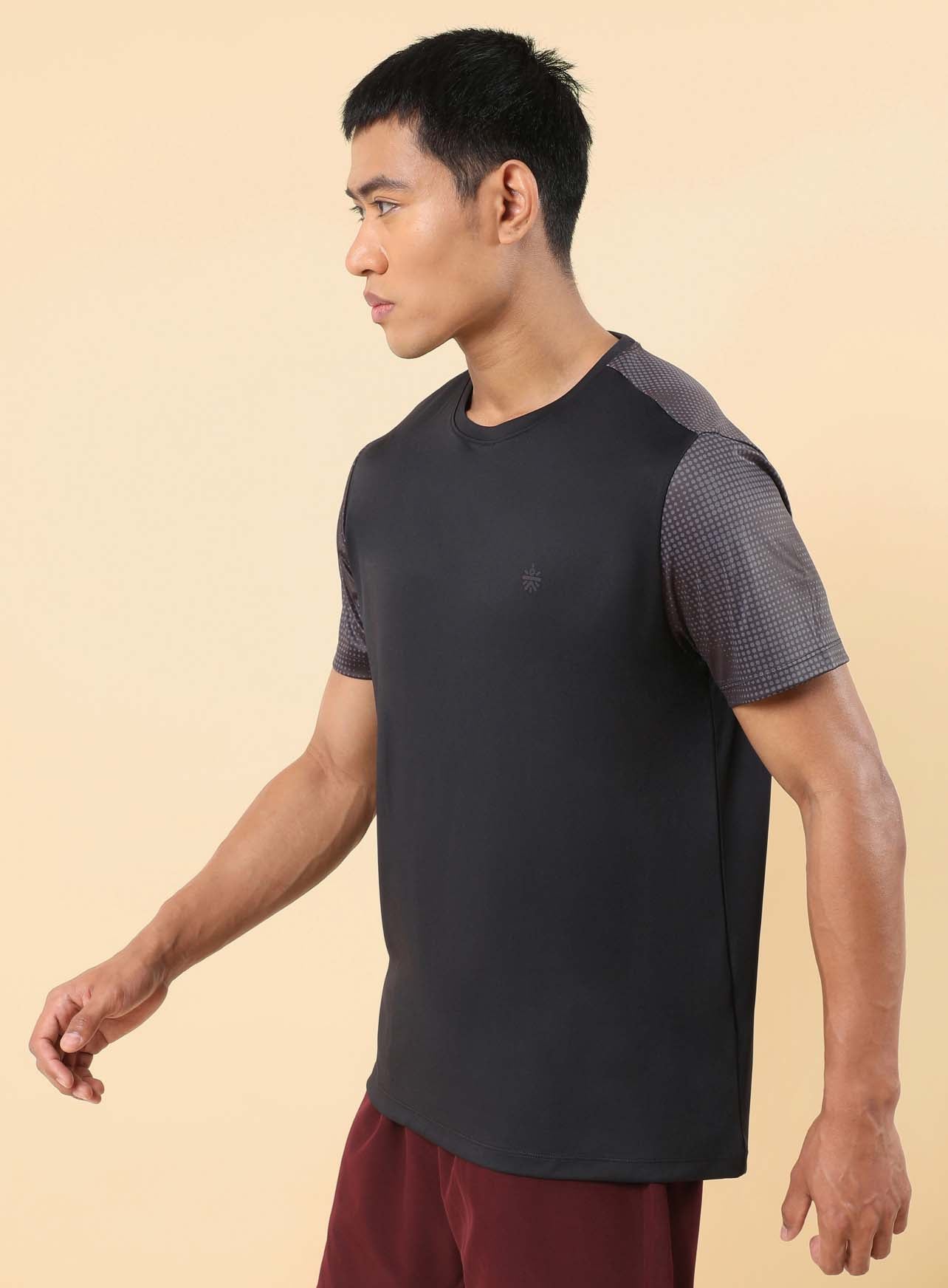 Men's Black High Energy Print Training T-shirt