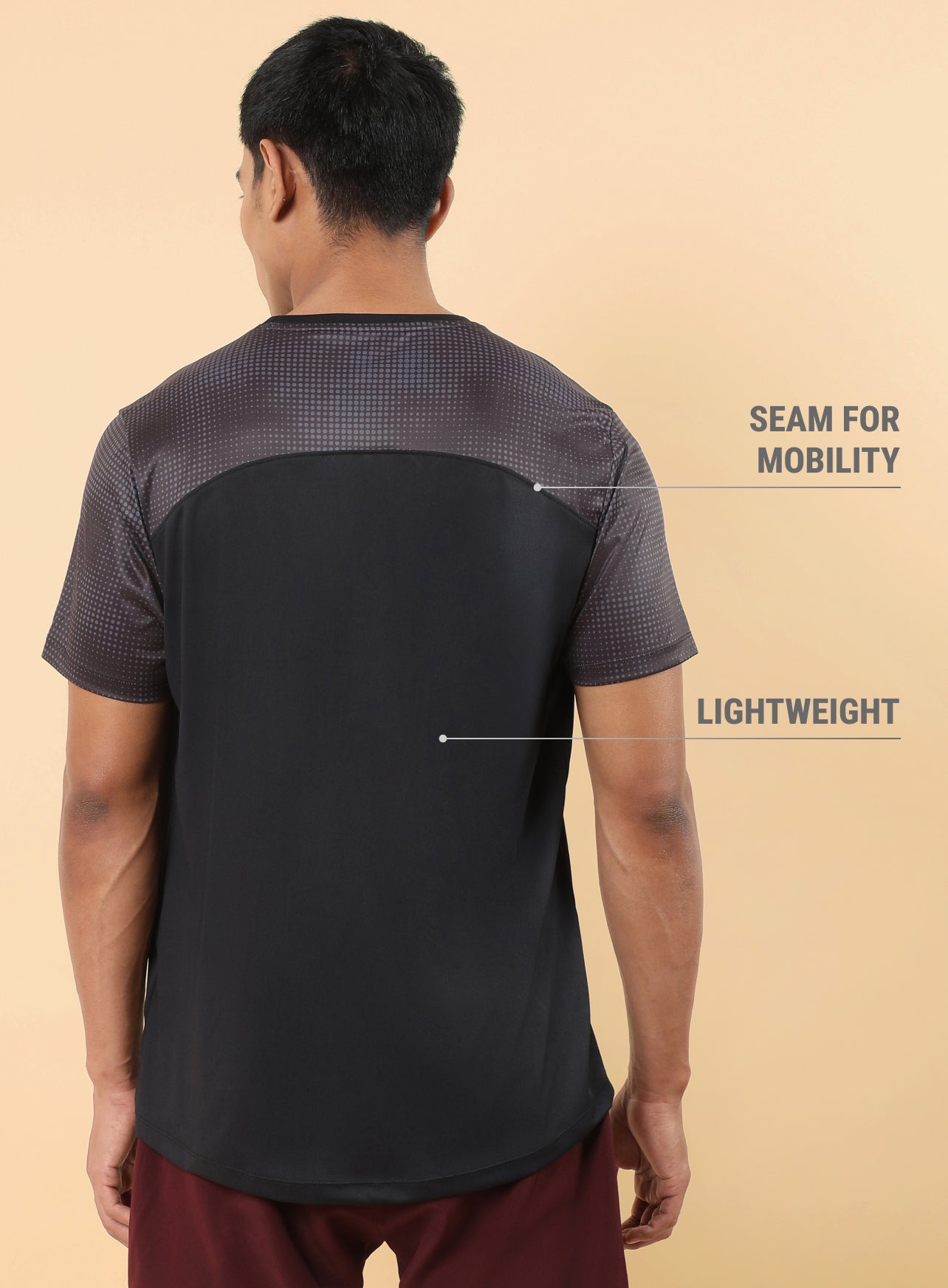 Men's Black High Energy Print Training T-shirt