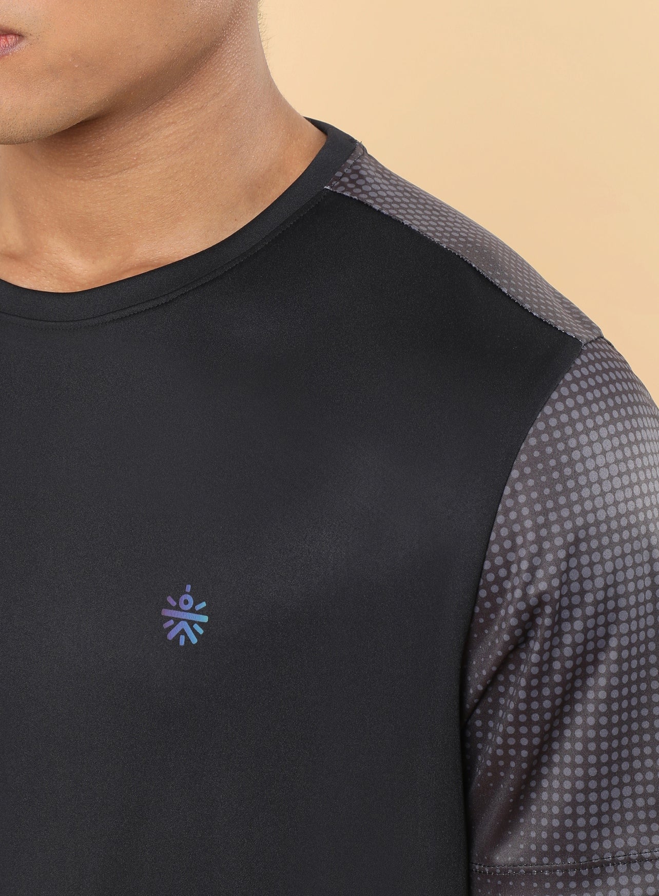 Men's Black High Energy Print Training T-shirt