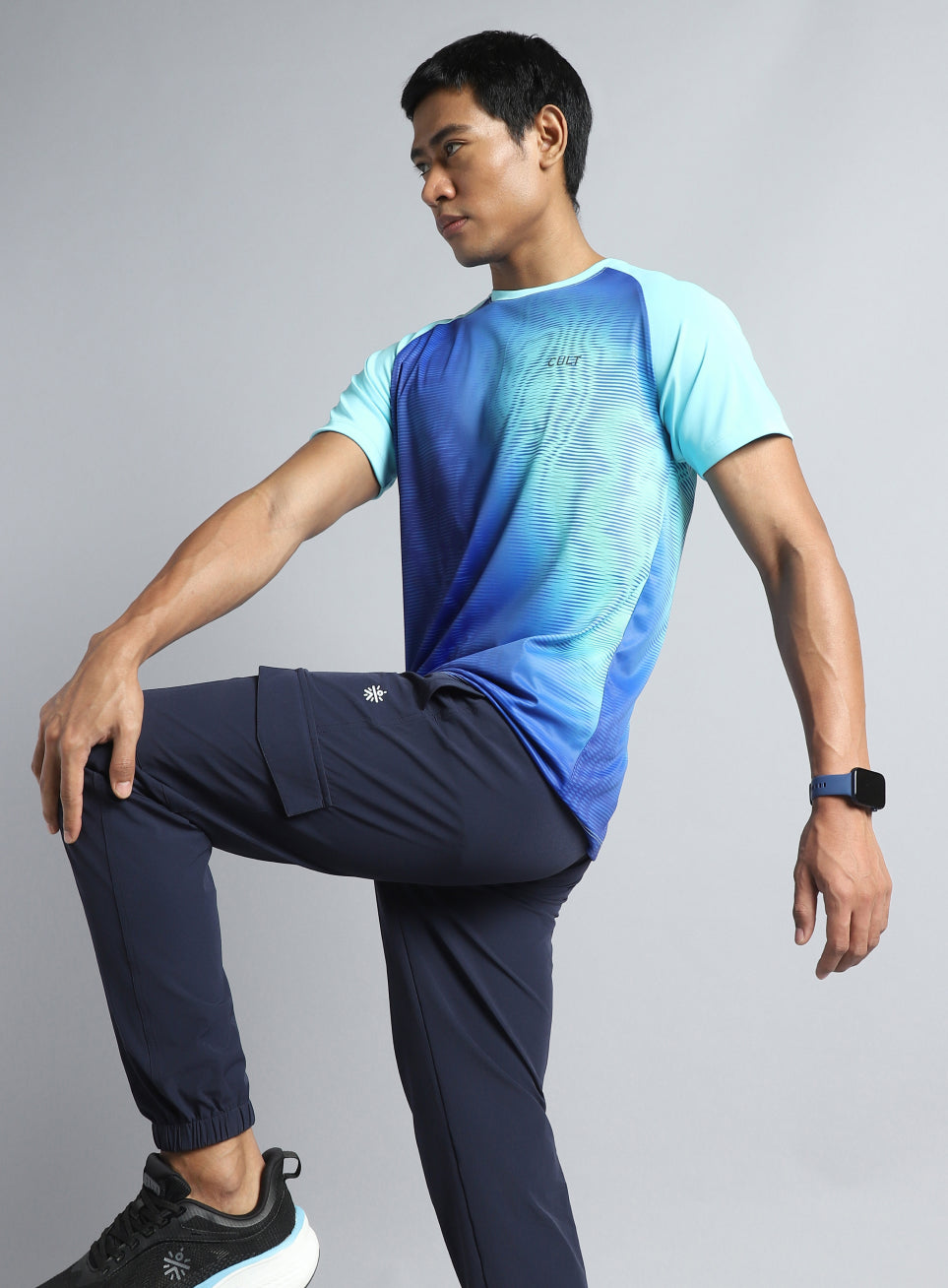 Men's Blue Energy Map All Over Print T-shirt