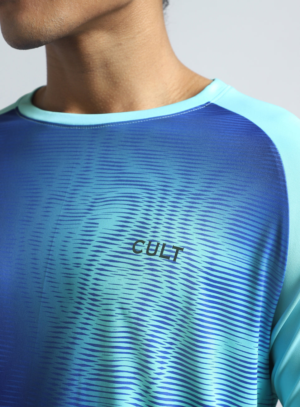 Men's Blue Energy Map All Over Print T-shirt