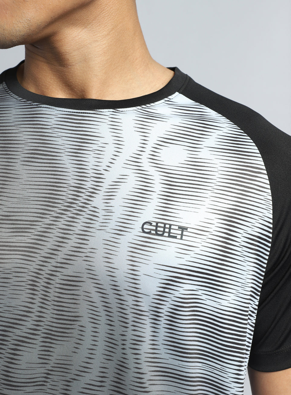 Men's Black Energy Map All Over Print T-shirt