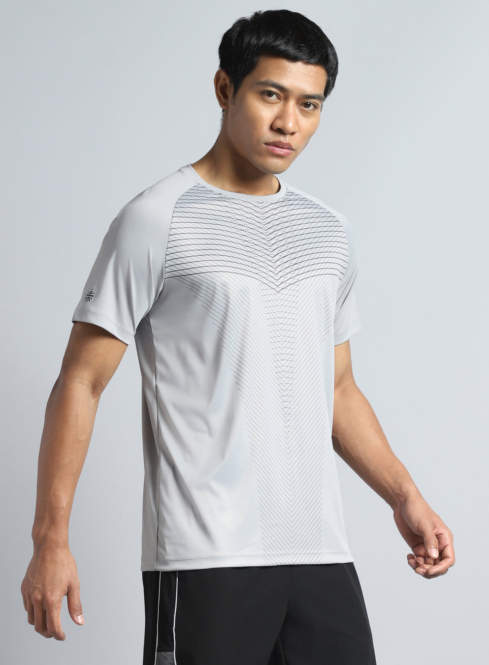 Men's Grey Energy Map Printed T-shirt