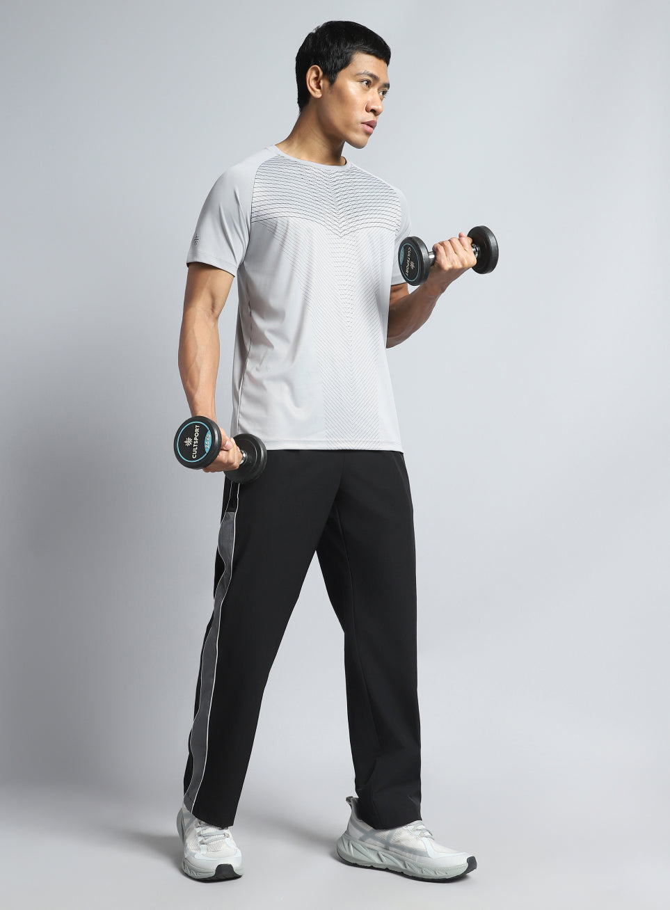 Men's Grey Energy Map Printed T-shirt