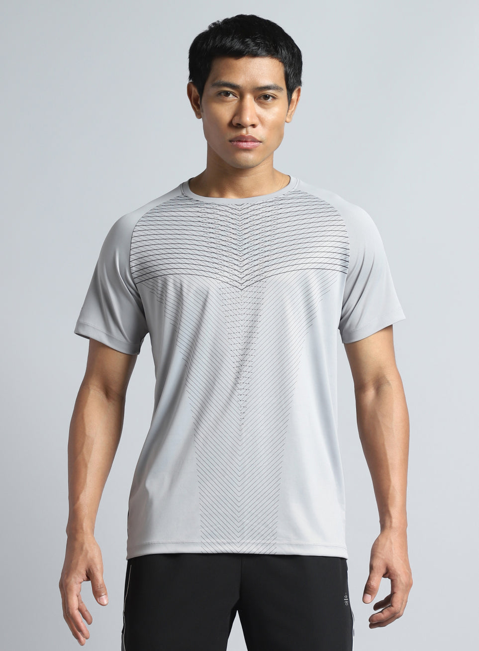 Men's Grey Energy Map Printed T-shirt