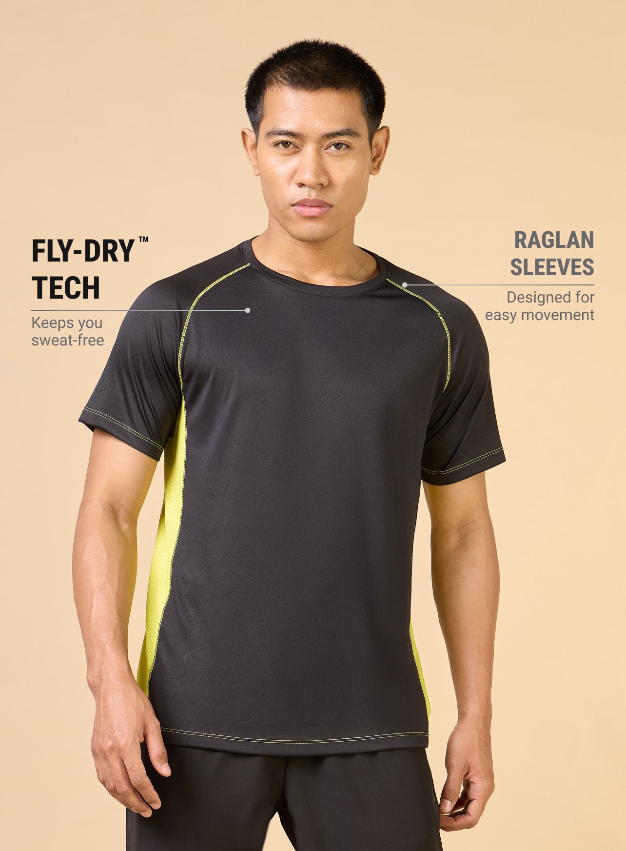 Men's Black Train All Sculpted T-shirt