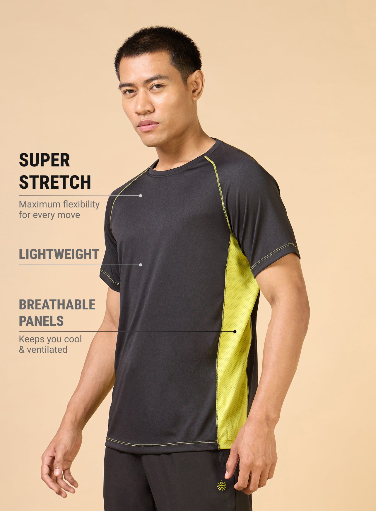 Men's Black Train All Sculpted T-shirt