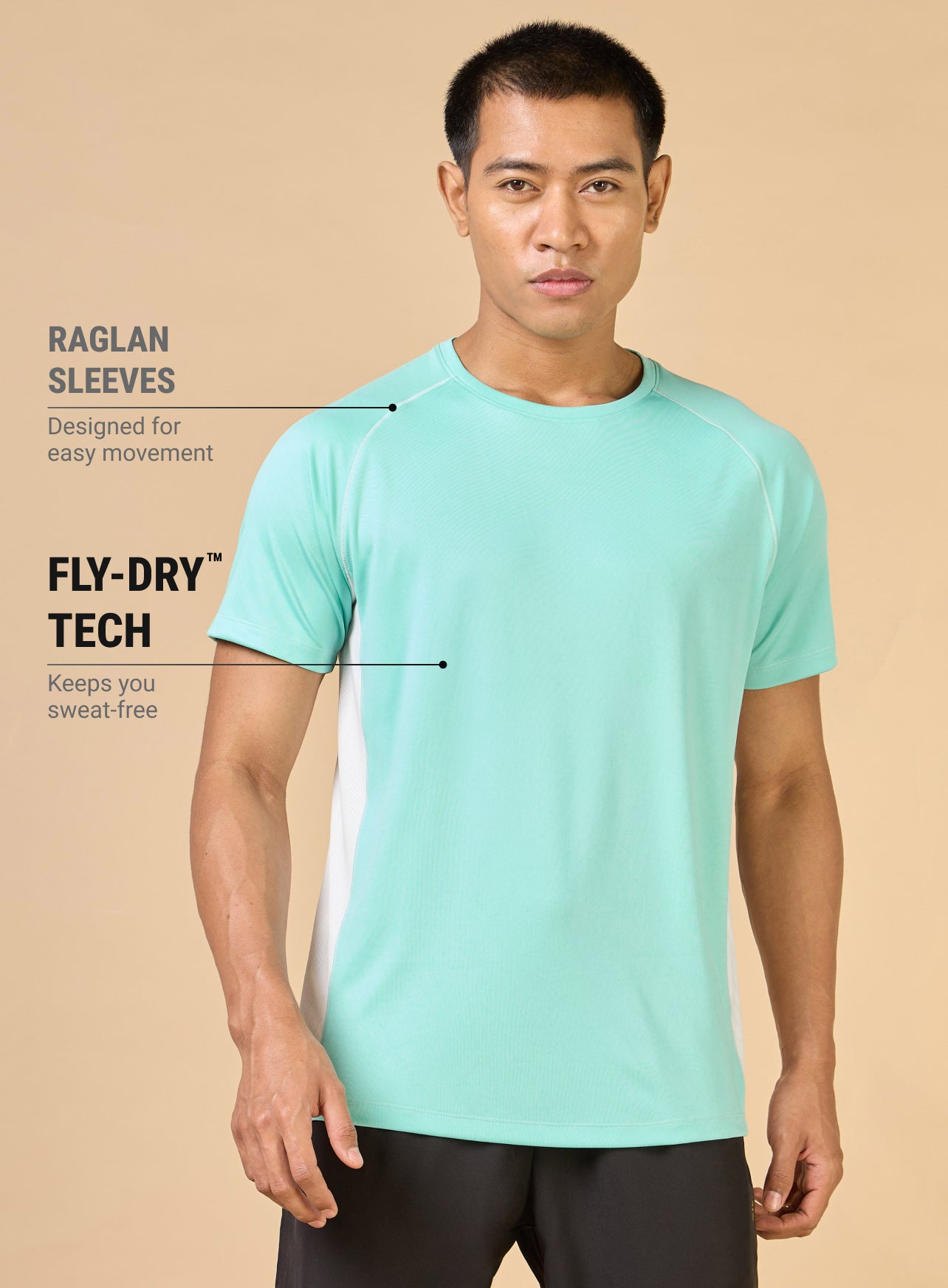 Men's Turquoise Train All Sculpted T-shirt