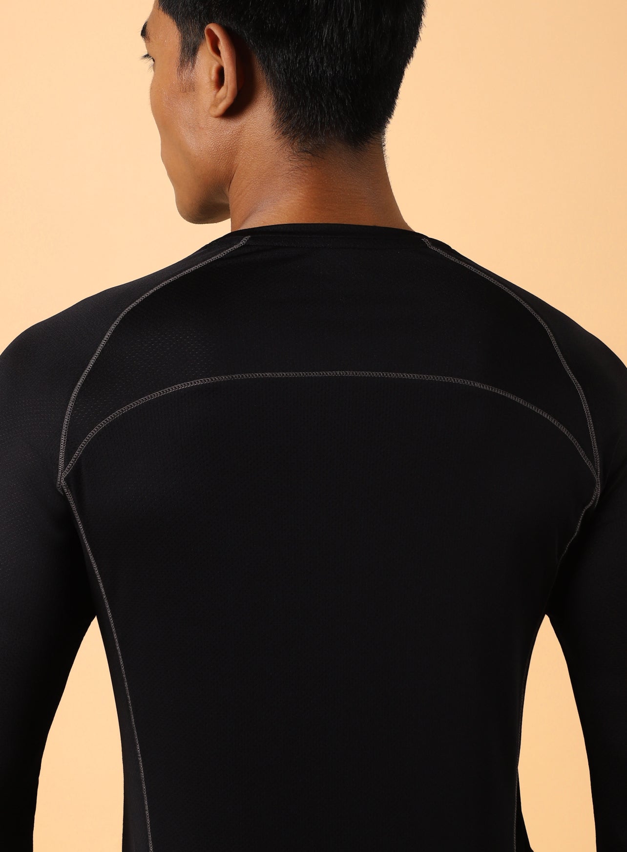 Men's Black Performance Pro Base Layer Slim Fit T-shirt