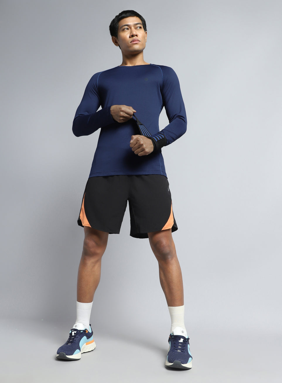 Men's Navy Performance Pro Base Layer Slim Fit T-shirt