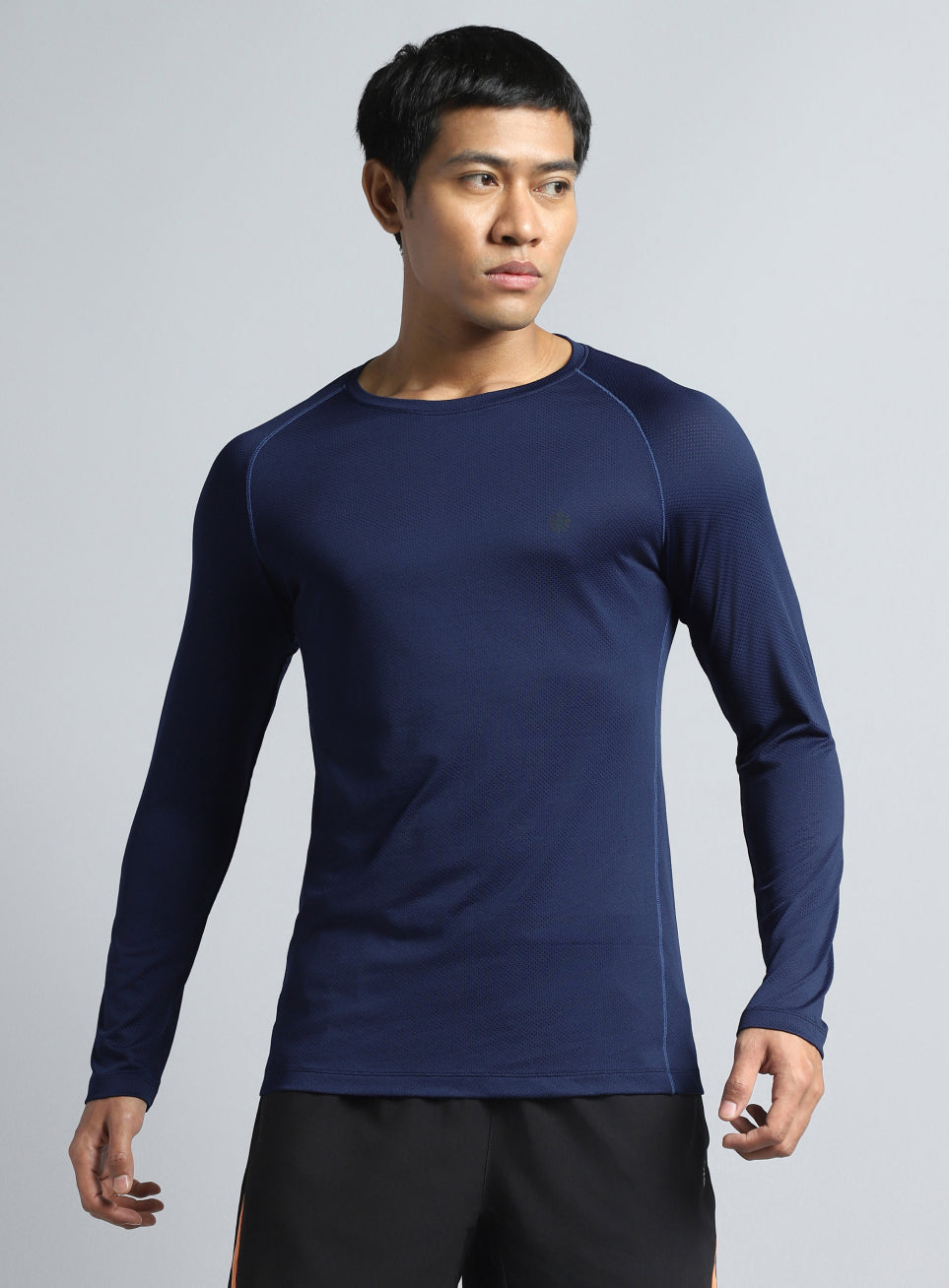 Men's Navy Performance Pro Base Layer Slim Fit T-shirt