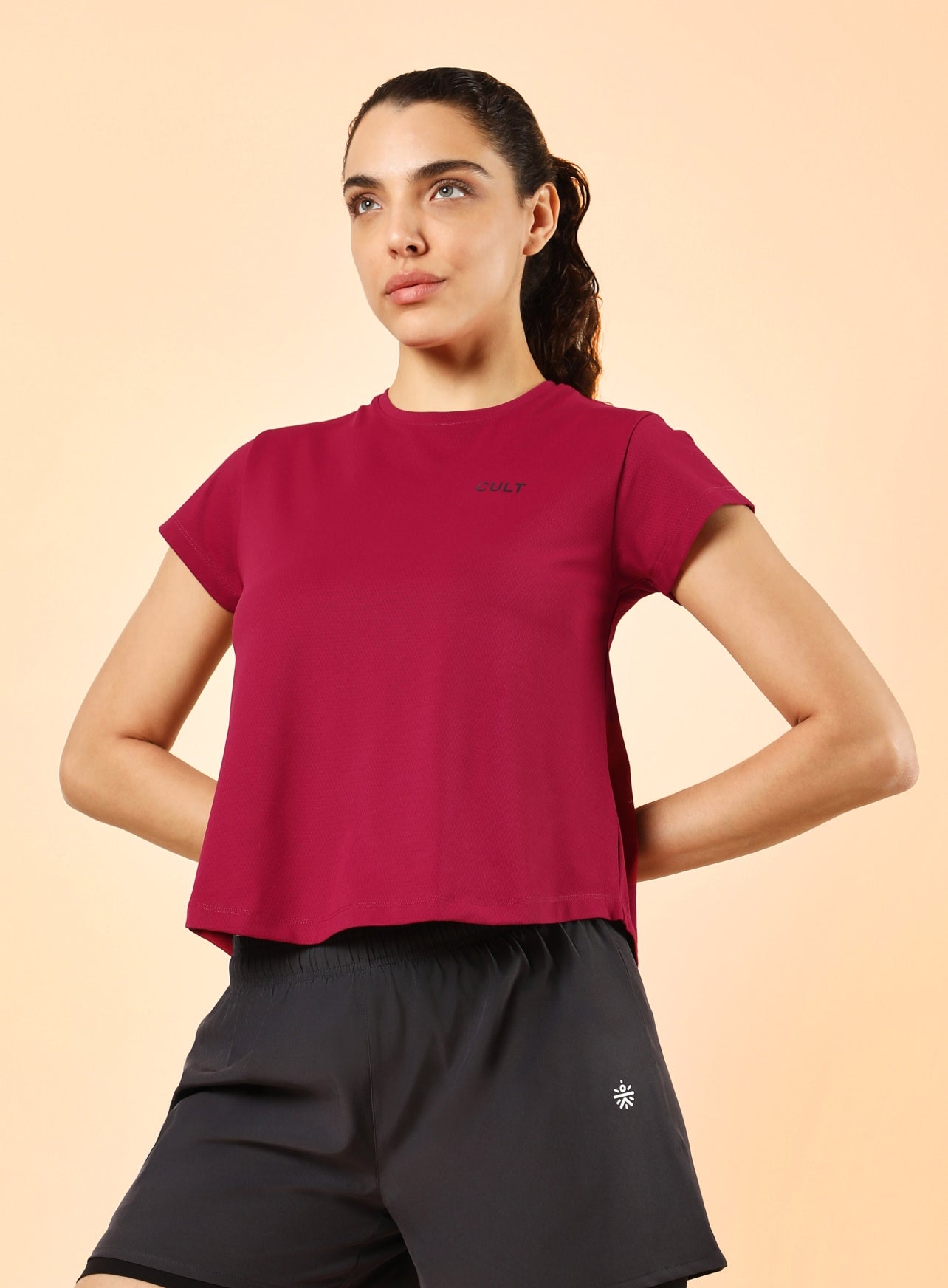 Women's Red High Energy Training Top