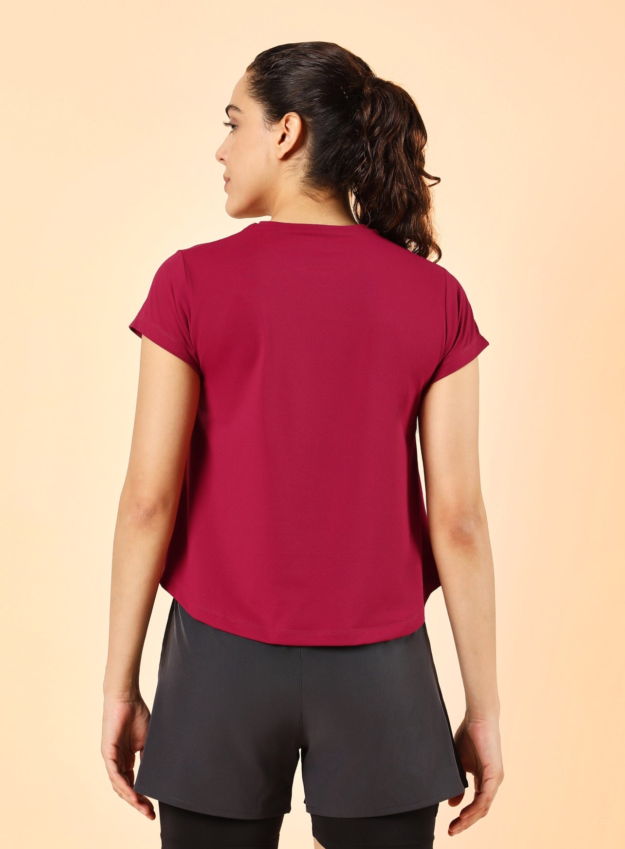 Women's Red High Energy Training Top