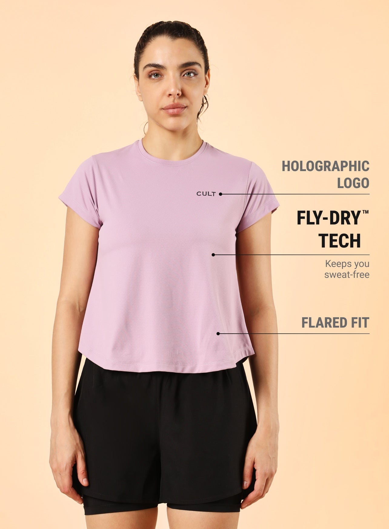 Women's Purple High Energy Training Top