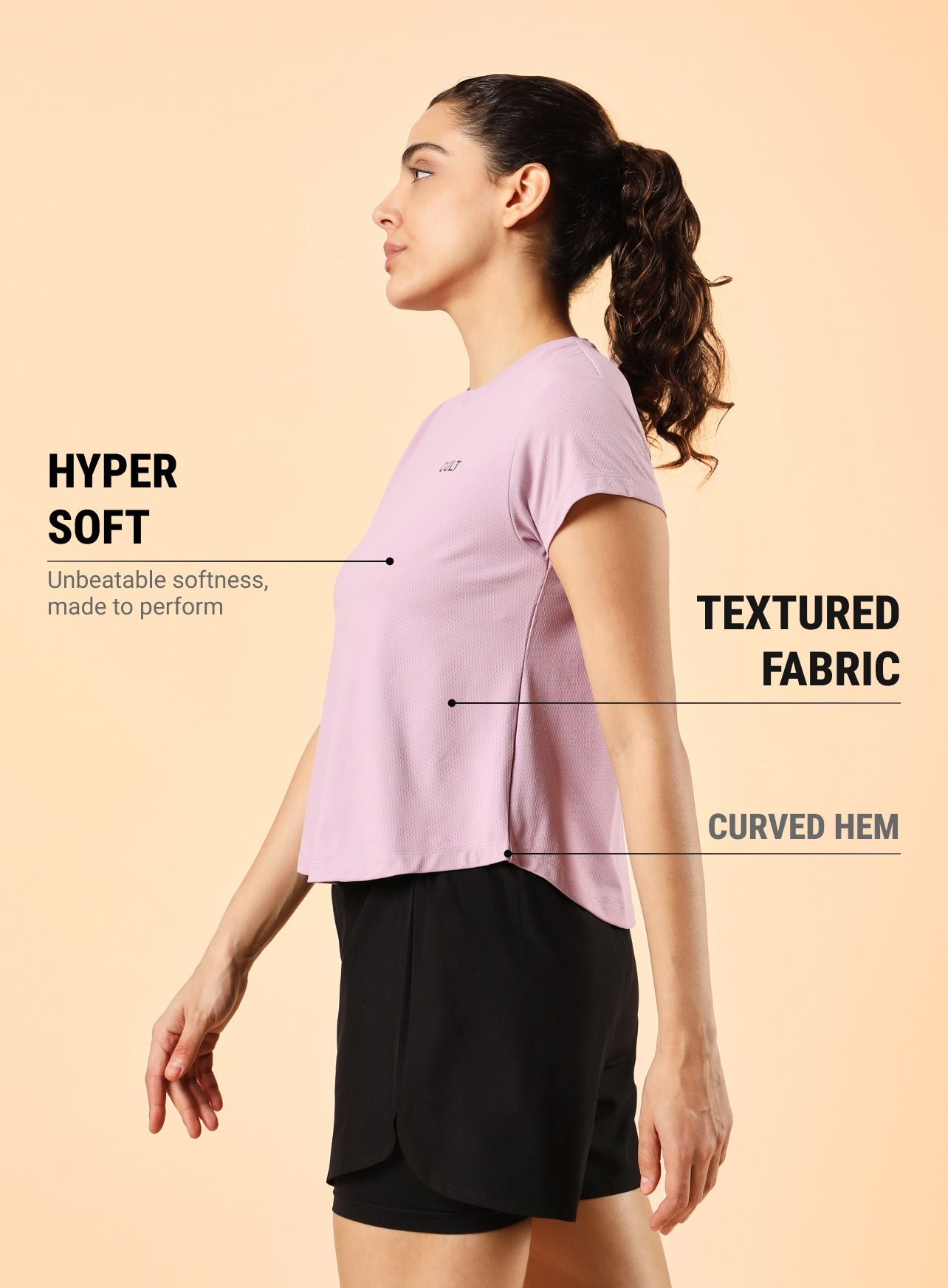 Women's Purple High Energy Training Top