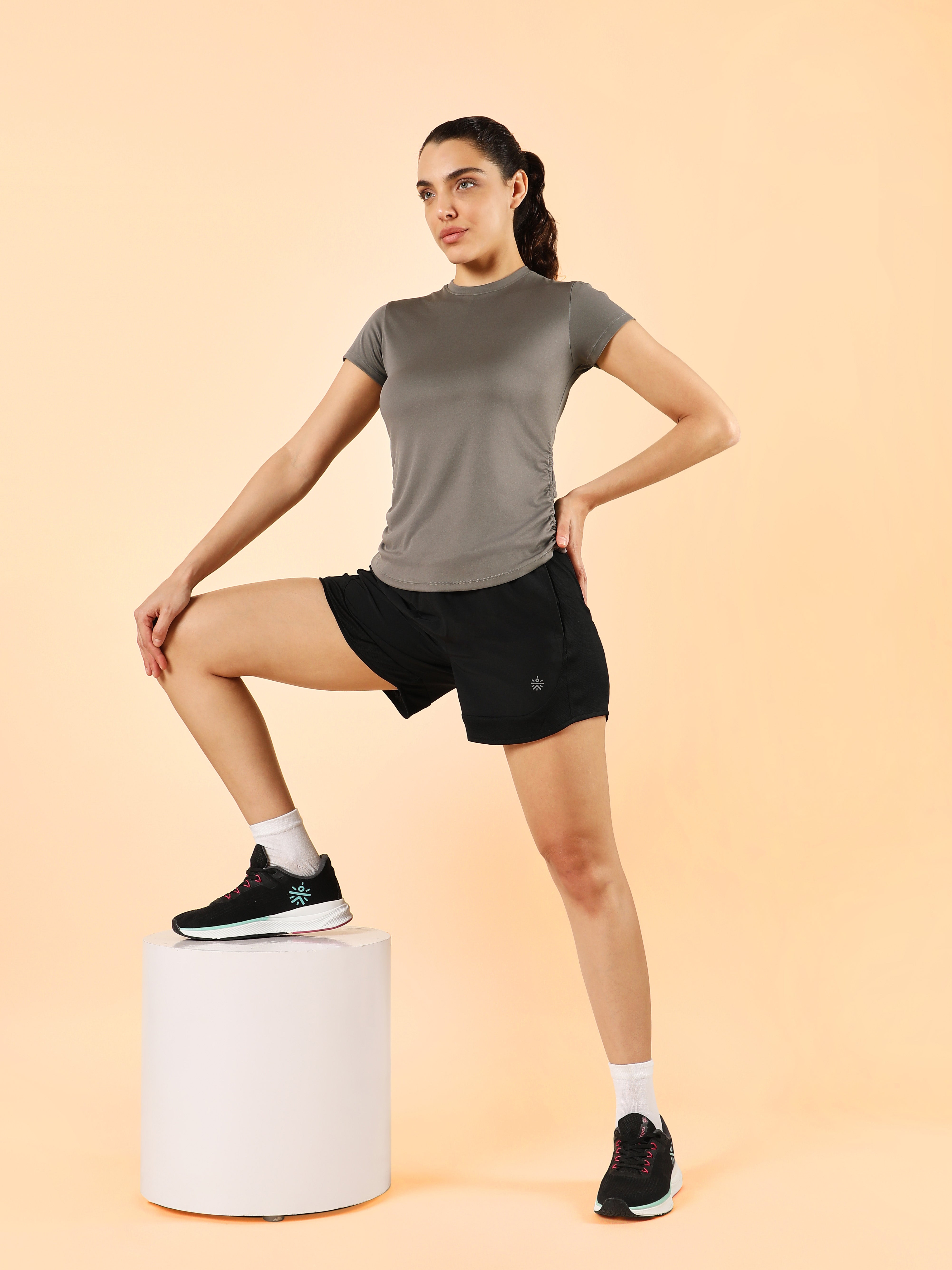 Women's Dark Grey Training Shape Shifter Top