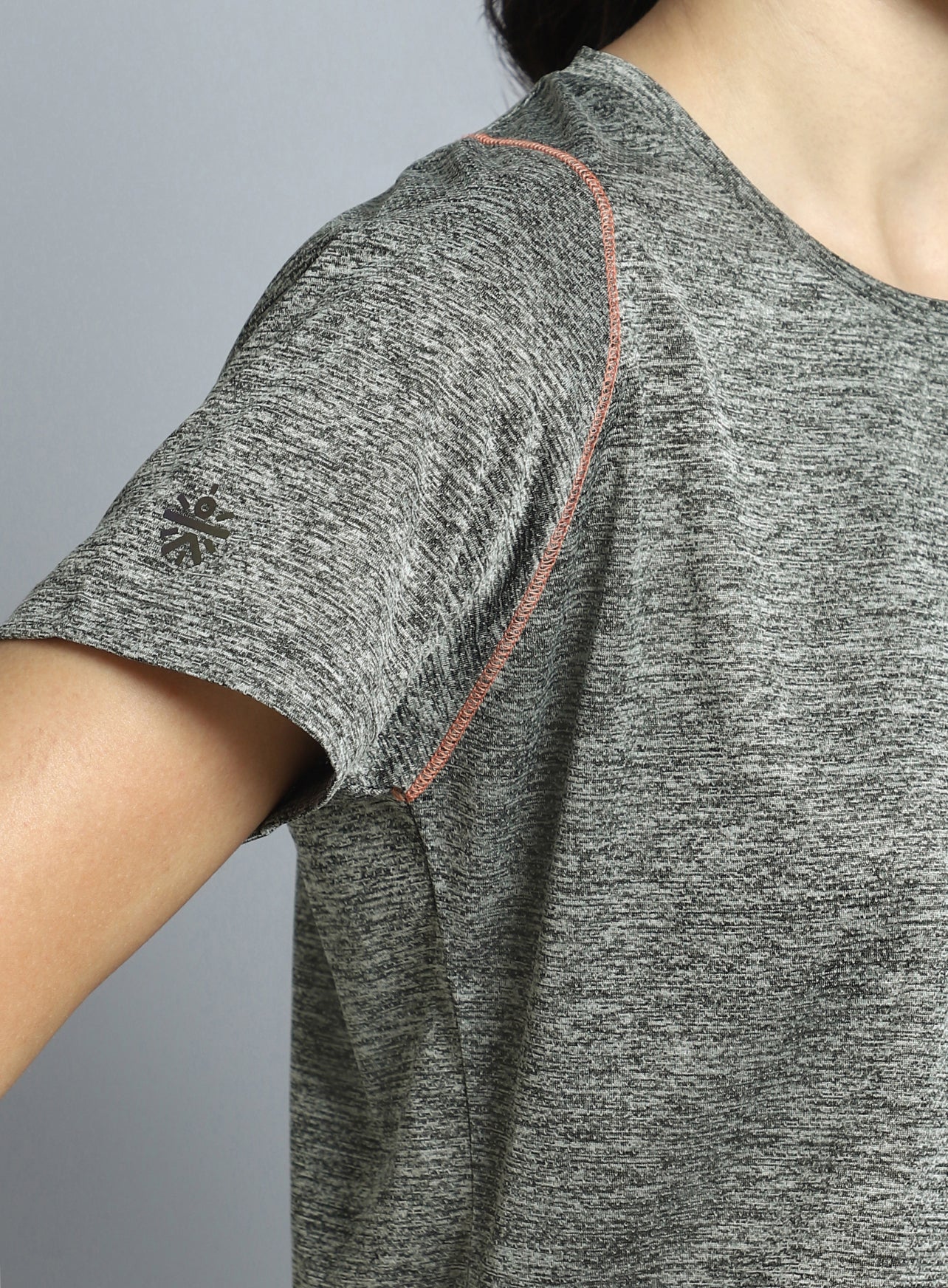 Women's Grey Training Sculpted T-shirt