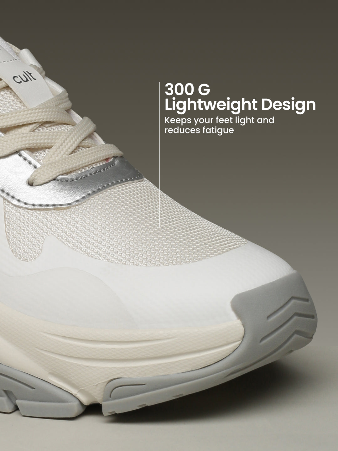 cult Women's Venus Sneakers - Off White/Silver