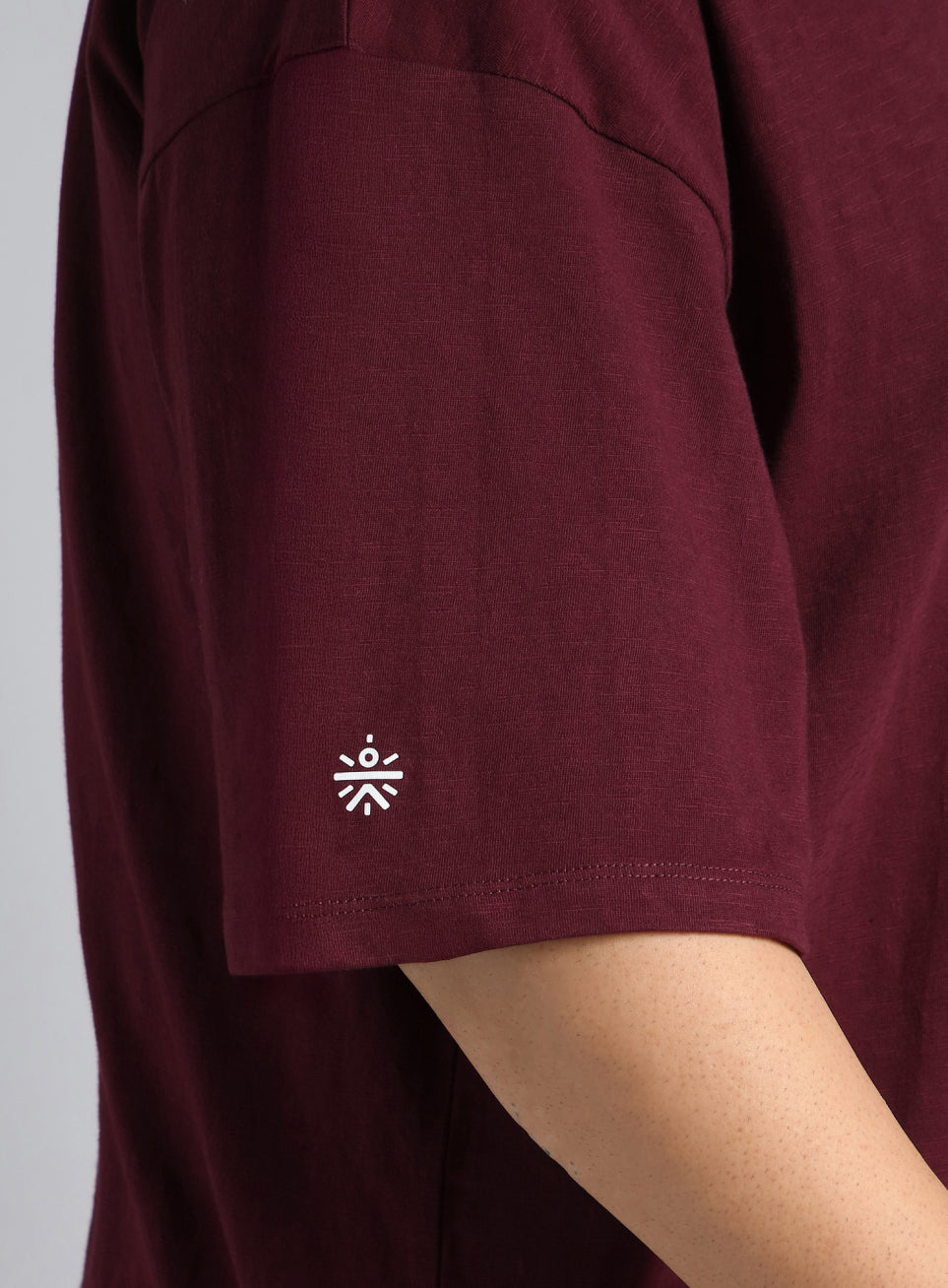 Men's Maroon Cult Graphic Plus Size Oversized fit T-shirt