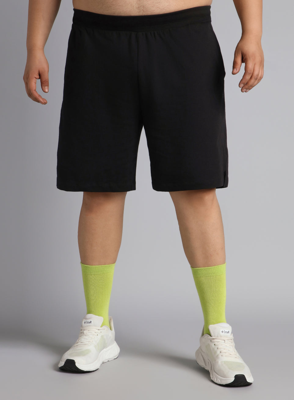 Men's Black Plus Size Training Essential Shorts