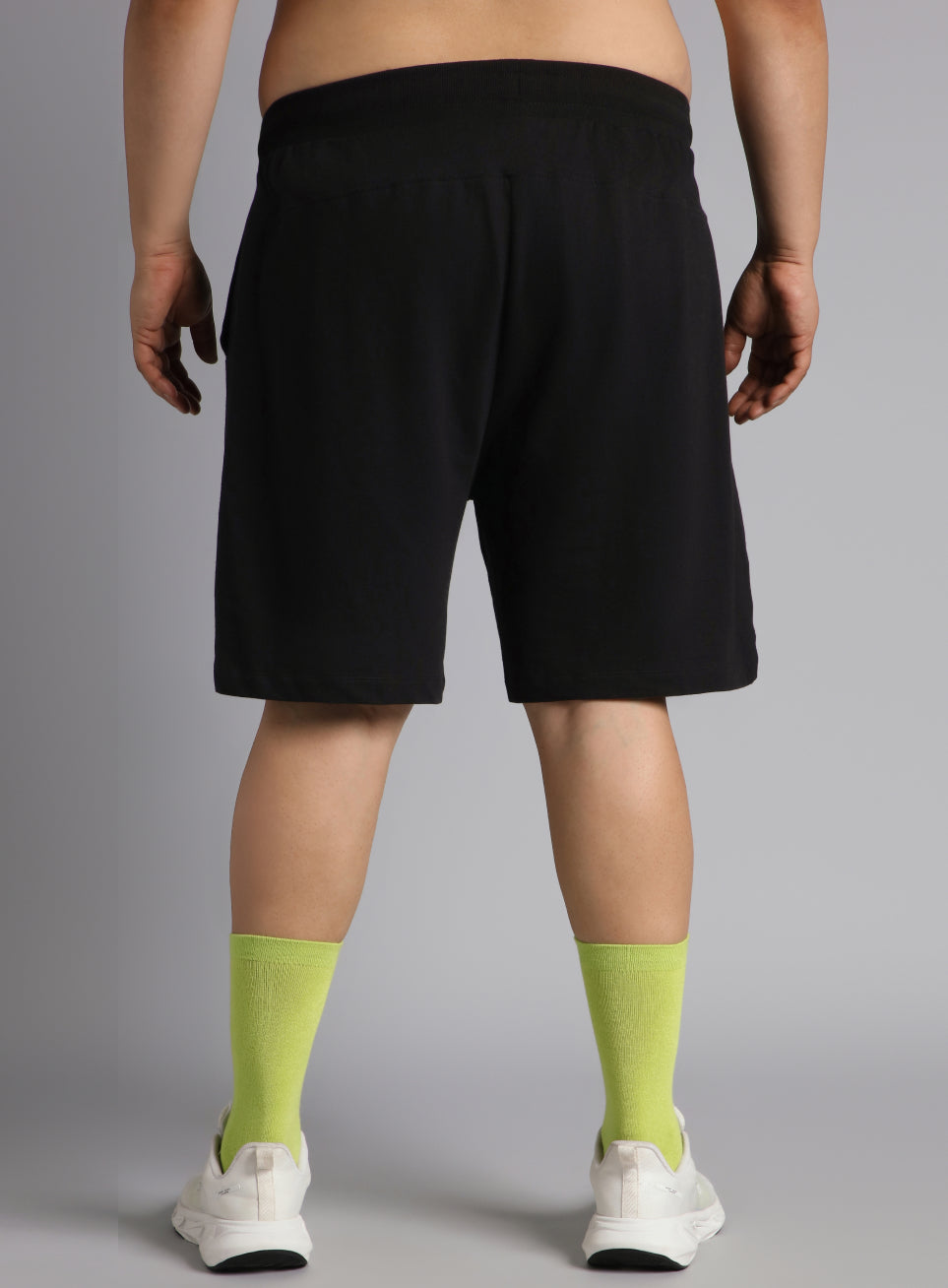 Men's Black Plus Size Training Essential Shorts