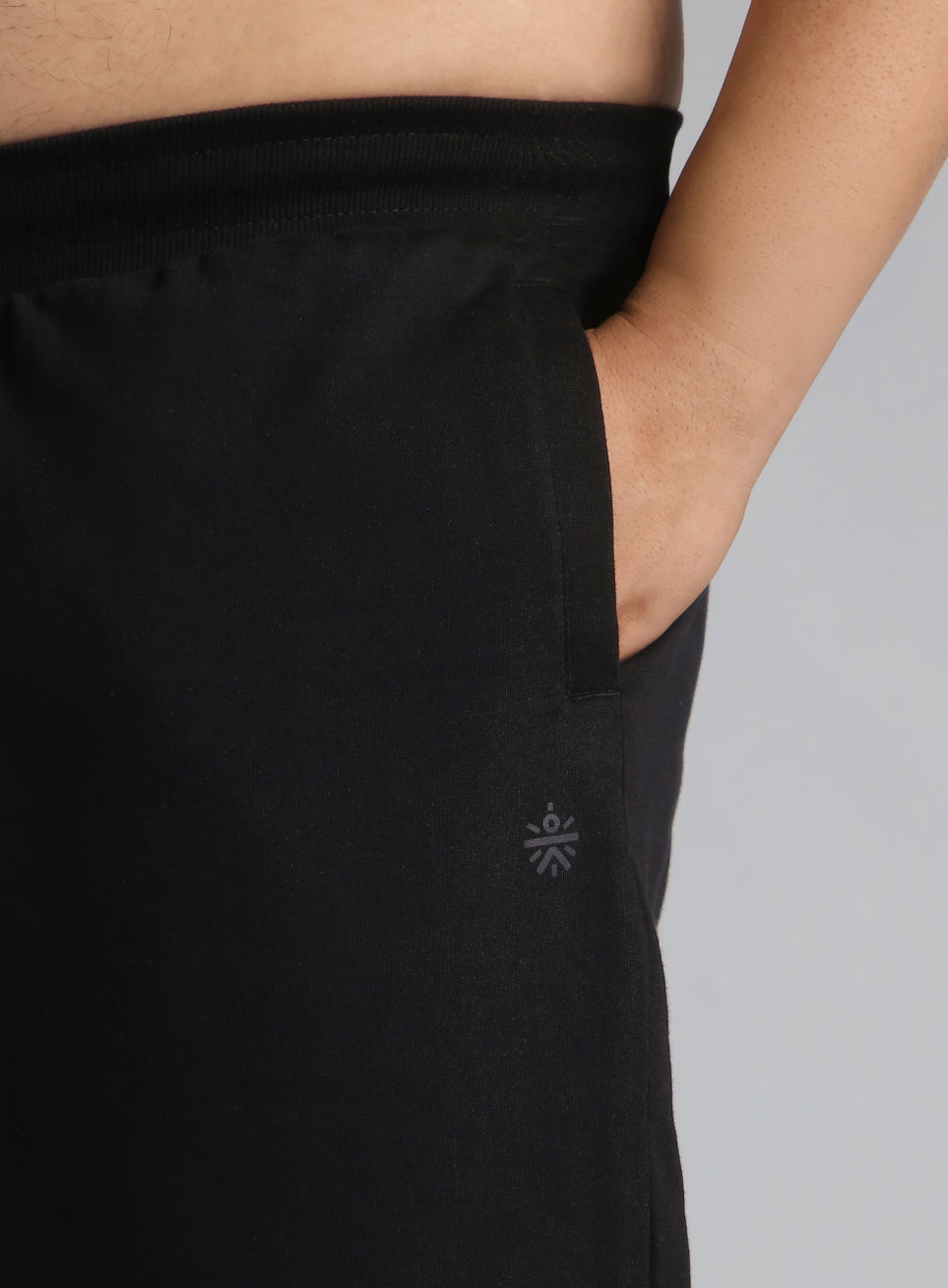 Men's Black Plus Size Training Essential Shorts